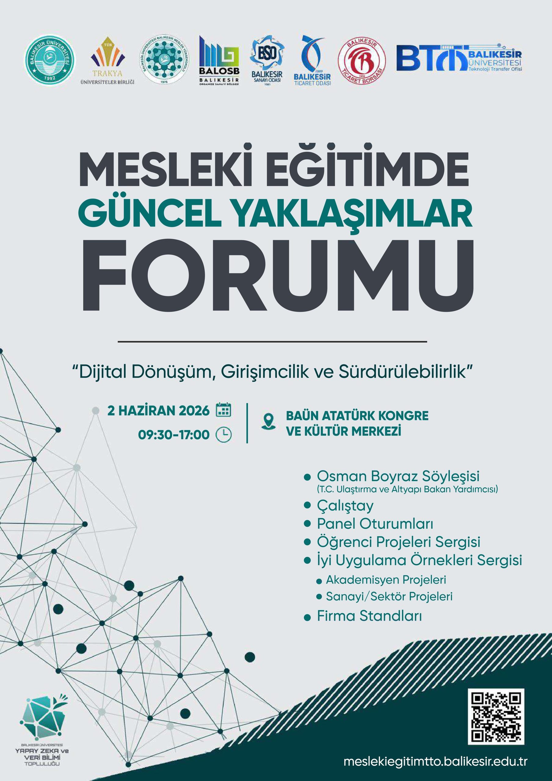 ''Mesleki Eğitimde Güncel Yaklaşımlar Forumu'' Duyurusu 1