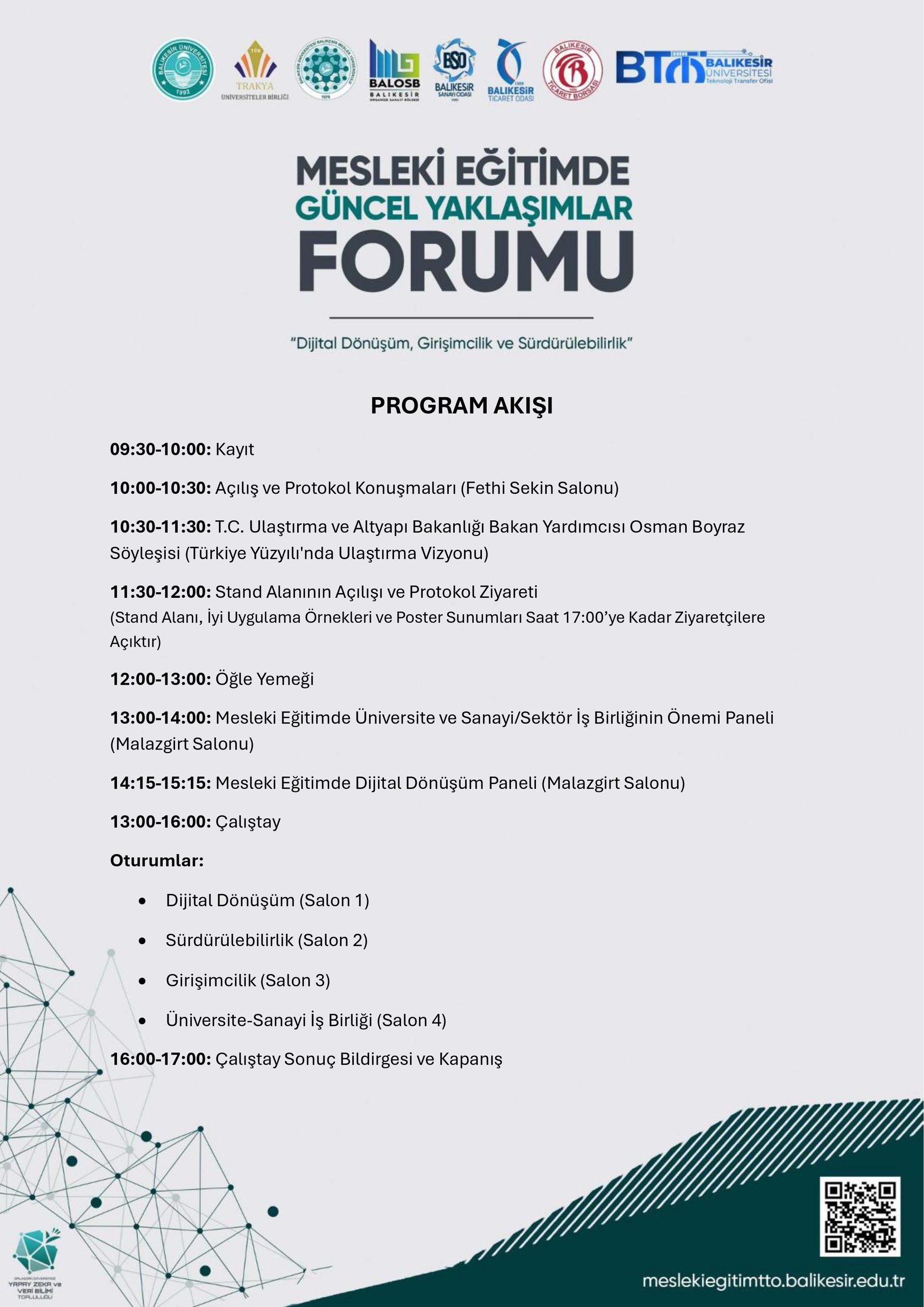 ''Mesleki Eğitimde Güncel Yaklaşımlar Forumu'' Duyurusu 2