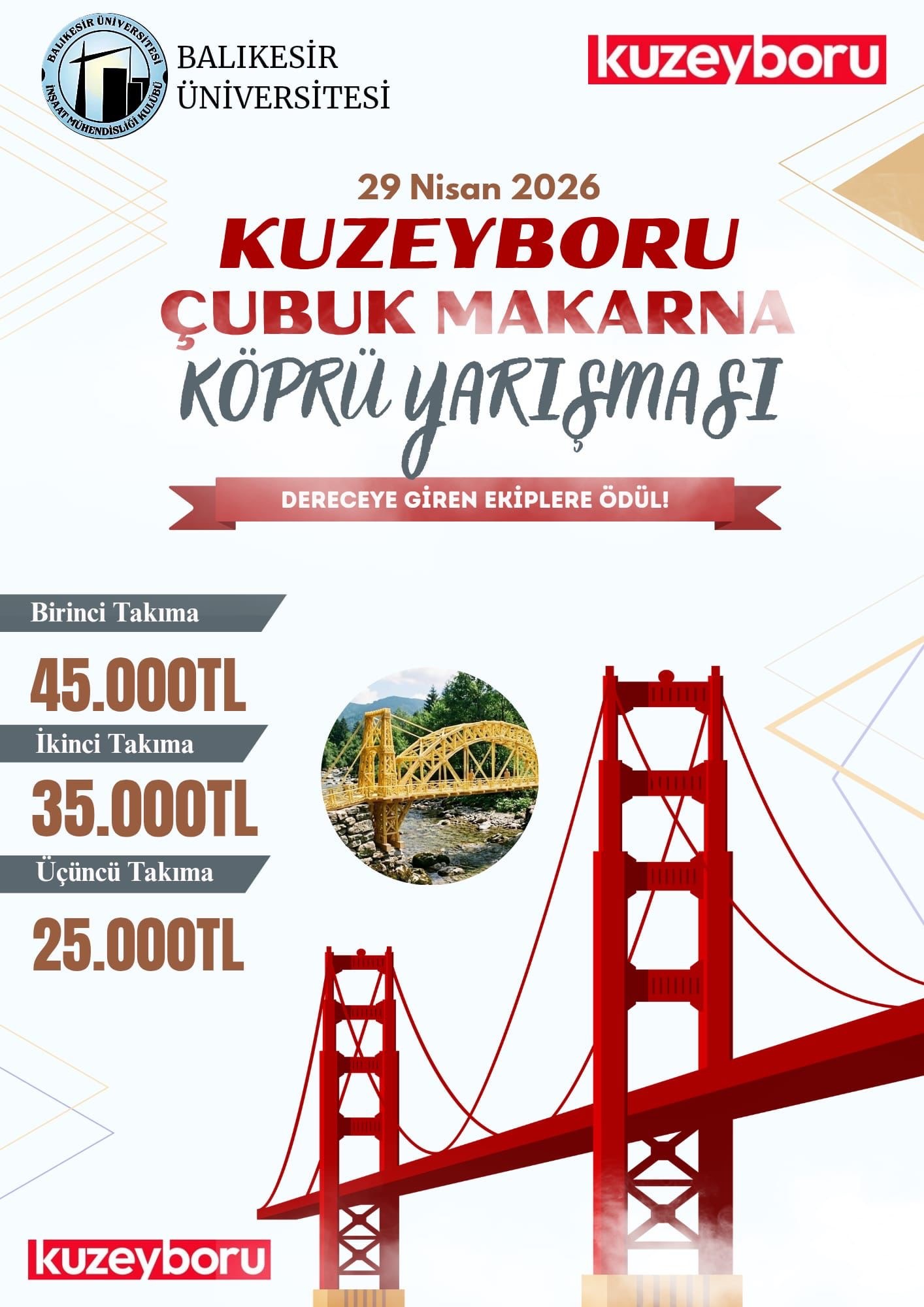 ÇUBUK MAKARNA KÖPRÜ YARIŞMASI