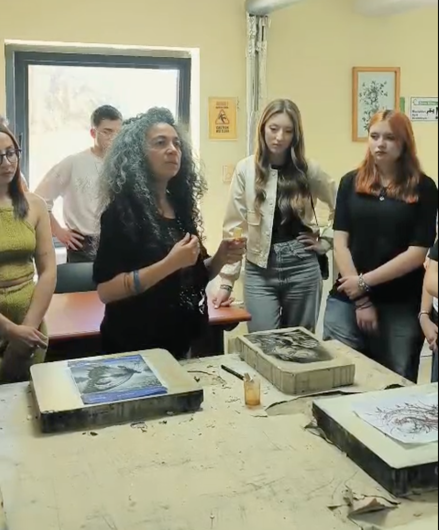 The “Introduction to Printmaking” Workshop Was Held 9