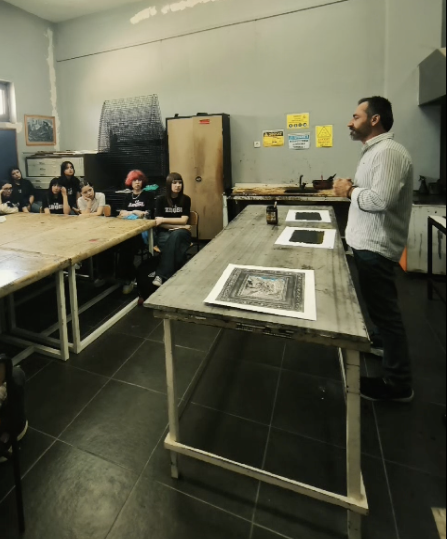 The “Introduction to Printmaking” Workshop Was Held 5