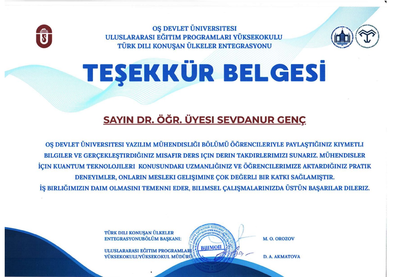 "Mühendisler İçin Kuantum Teknolojileri: Programlamadan Makine Öğrenmesine" başlıklı çevrimiçi seminer gerçekleştirildi. (Dr. Öğr. Üyesi Sevdanur GENÇ) 1