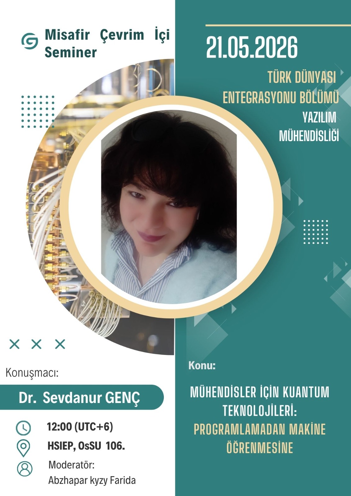 Kuantum Teknolojileri ve Makine Öğrenimi Üzerine Uluslararası Seminer