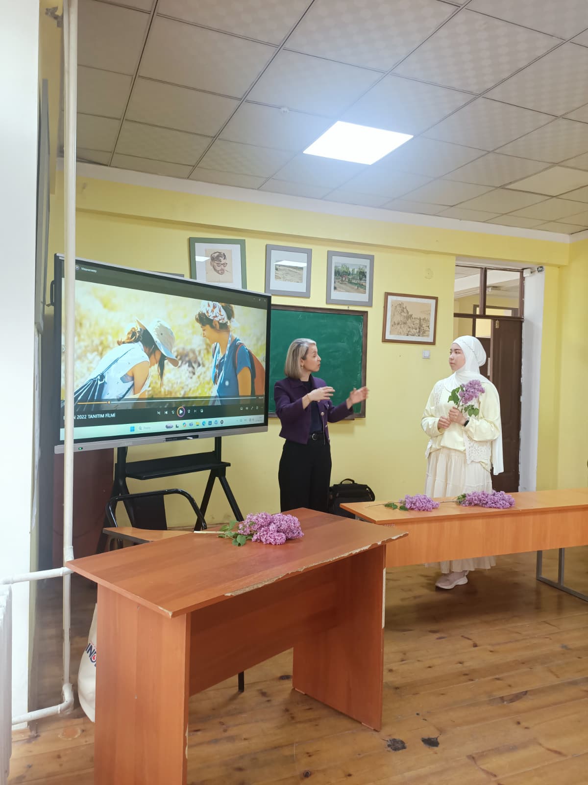 The Presentation “Cultural Heritage, Art and Balıkesir University” and the “Sustainable Cultural Printmaking” Workshop Were Held at Osh State University in Kyrgyzstan 9