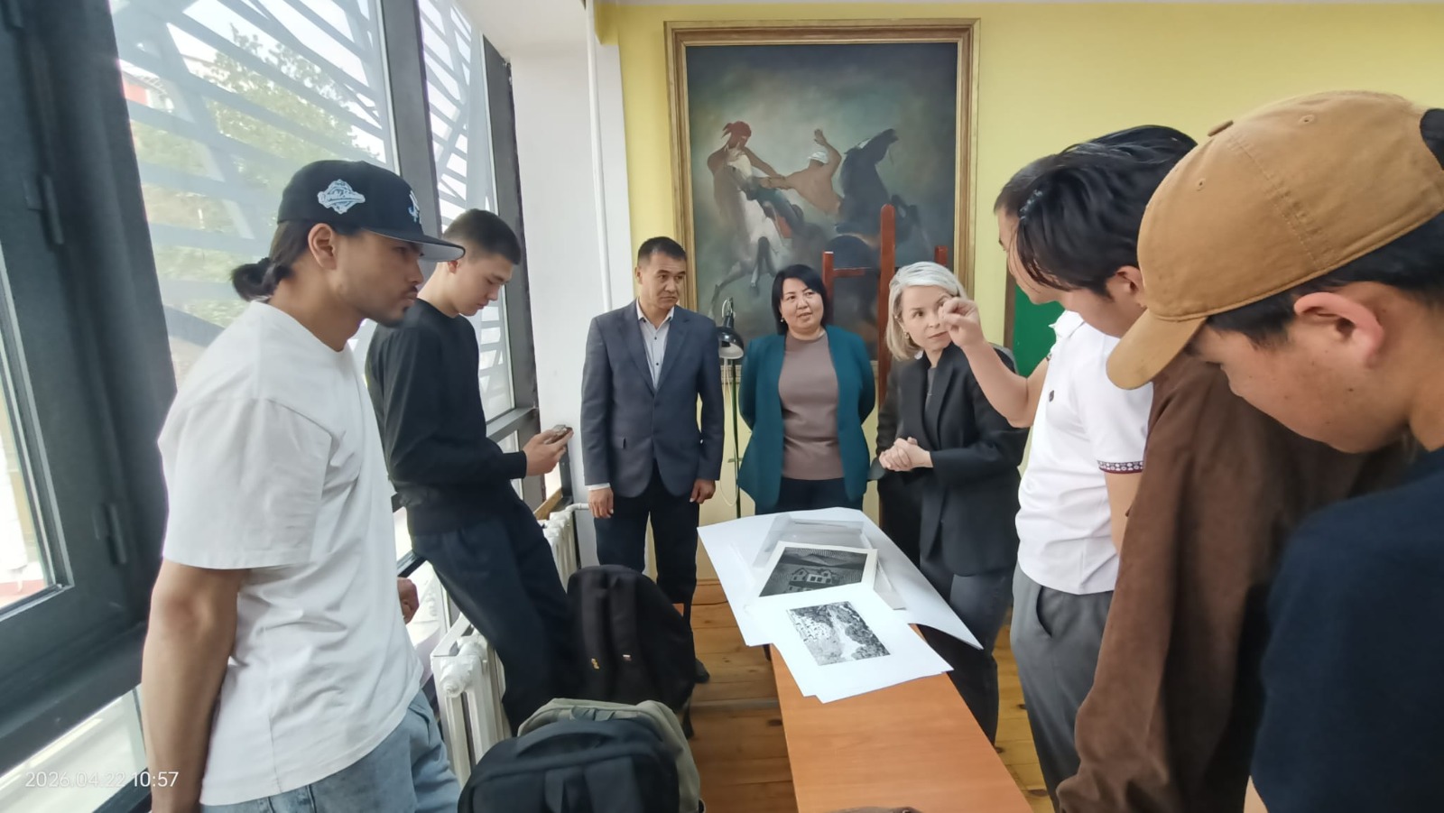 The Presentation “Cultural Heritage, Art and Balıkesir University” and the “Sustainable Cultural Printmaking” Workshop Were Held at Osh State University in Kyrgyzstan 1