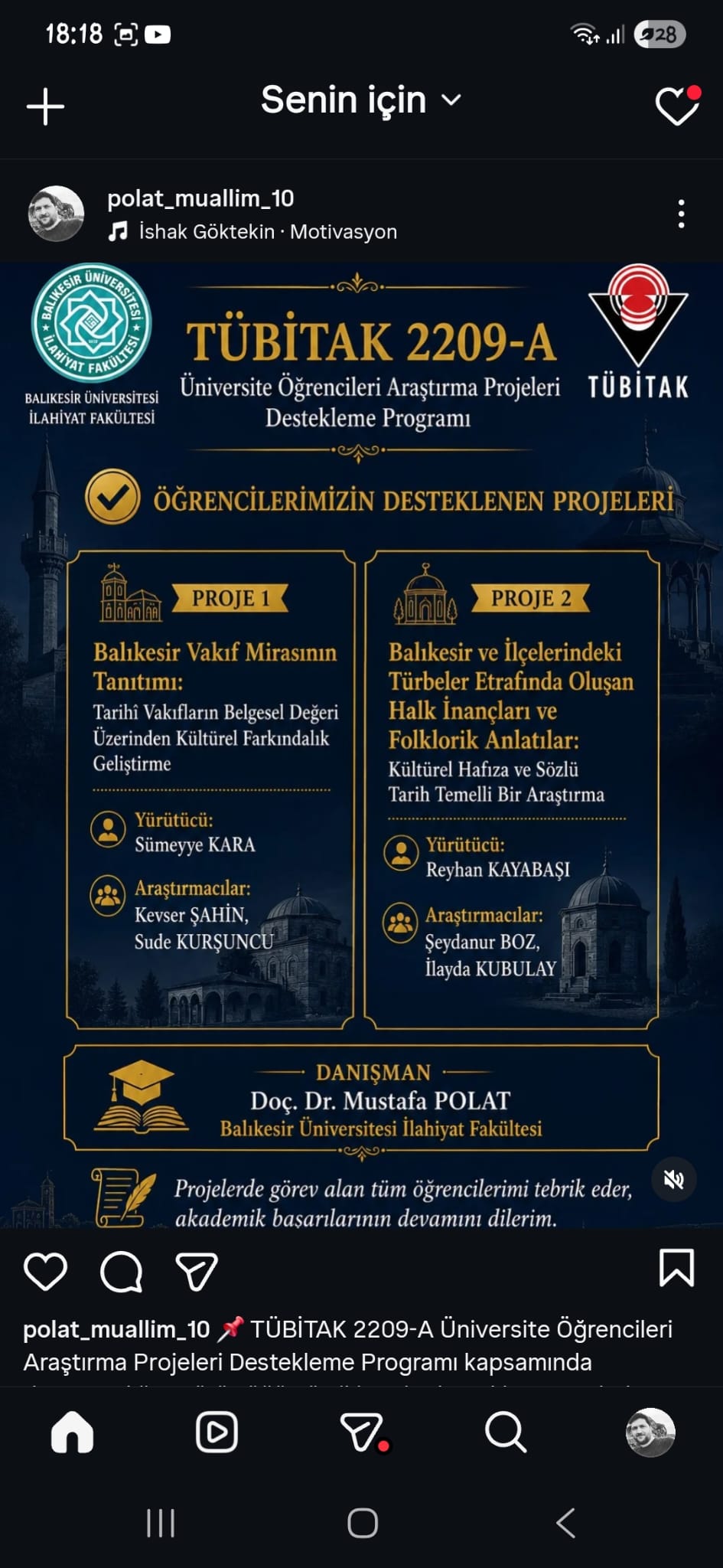 Tübitak 2209-A Projeleri 2