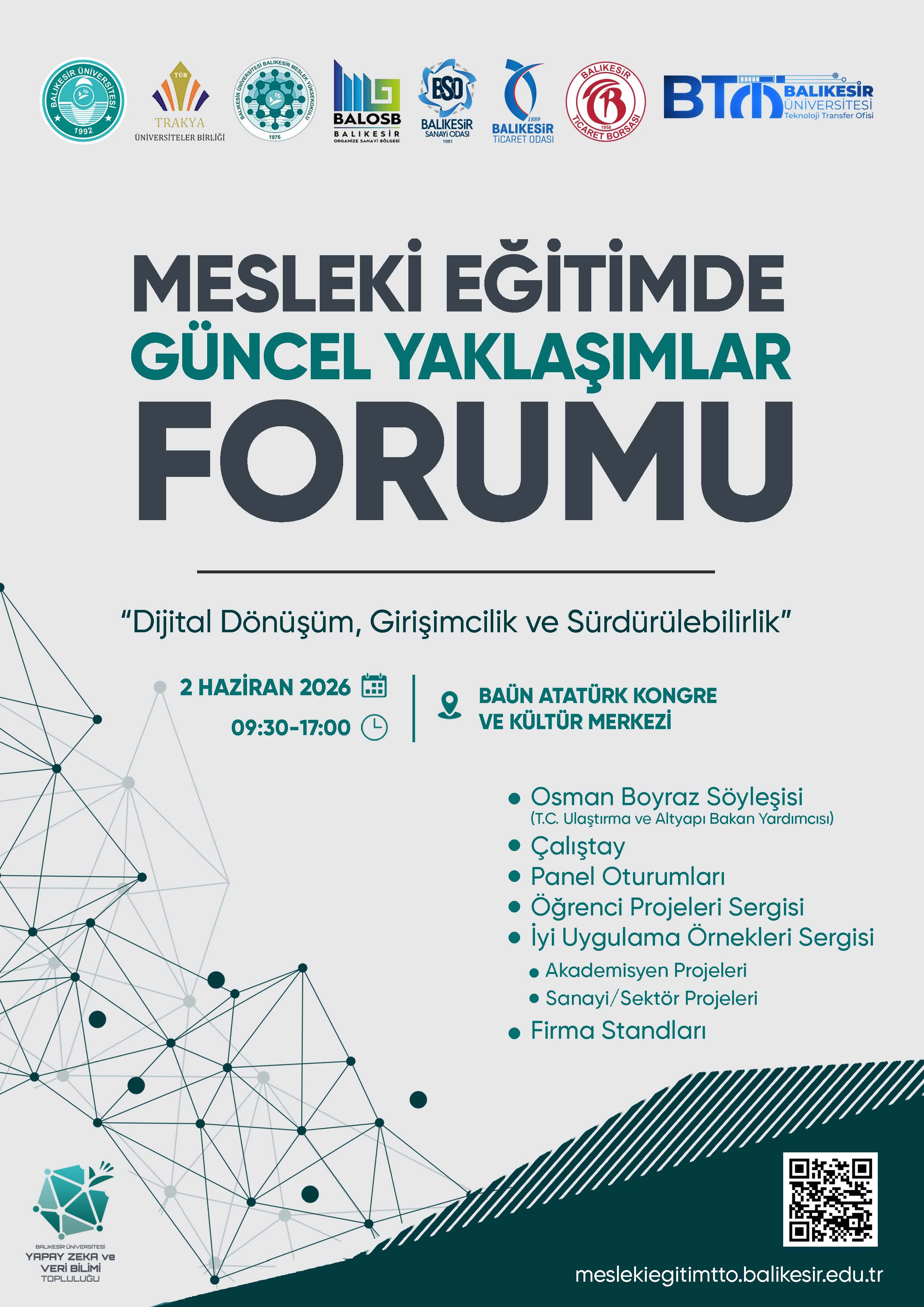 Bilgisayar Programcılığı Öğrencilerimizden Mesleki Eğitimde Güncel Yaklaşımlar Forumu’nda Poster Sunumu