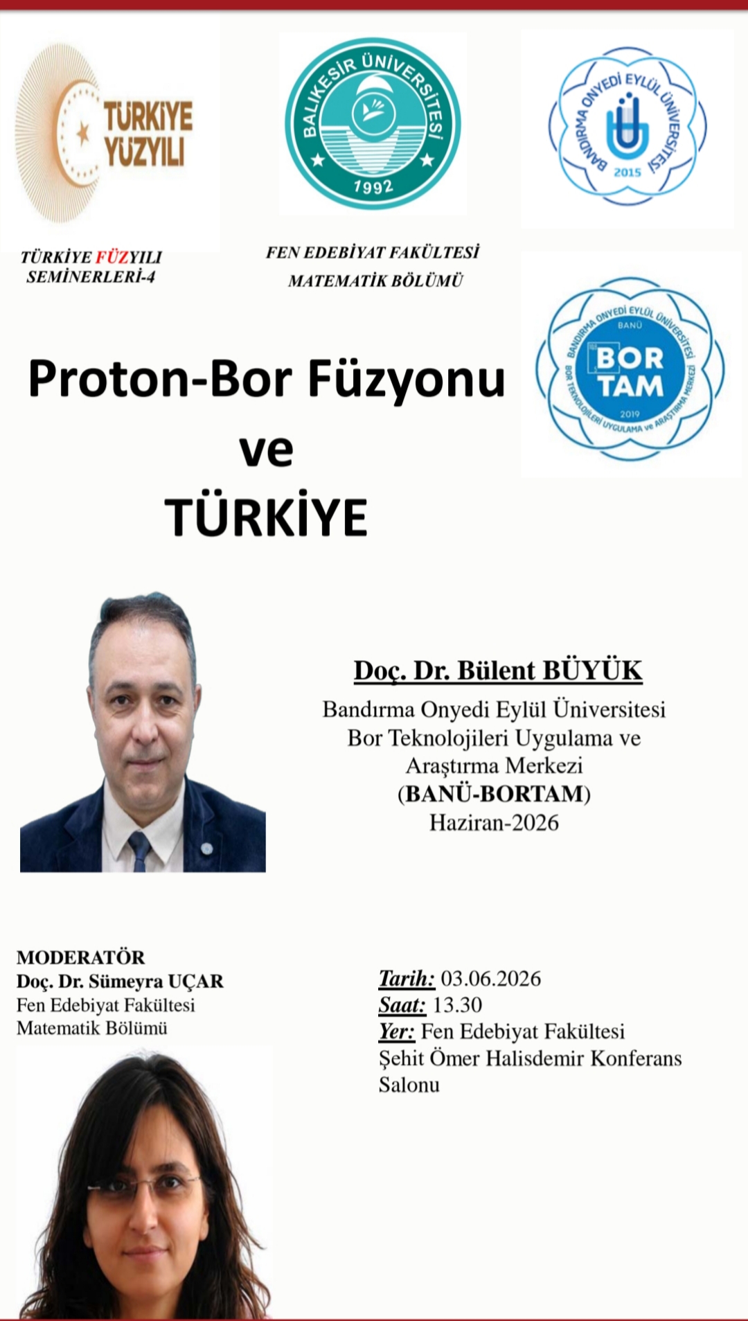 Bor Minerali ve Teknolojileri Üzerine Disiplinler Arası Seminer Düzenlendi