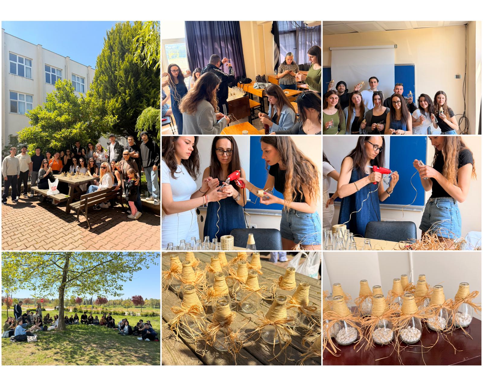Turizm Öğrencilerinden Geri Dönüşüme Yaratıcı Dokunuş