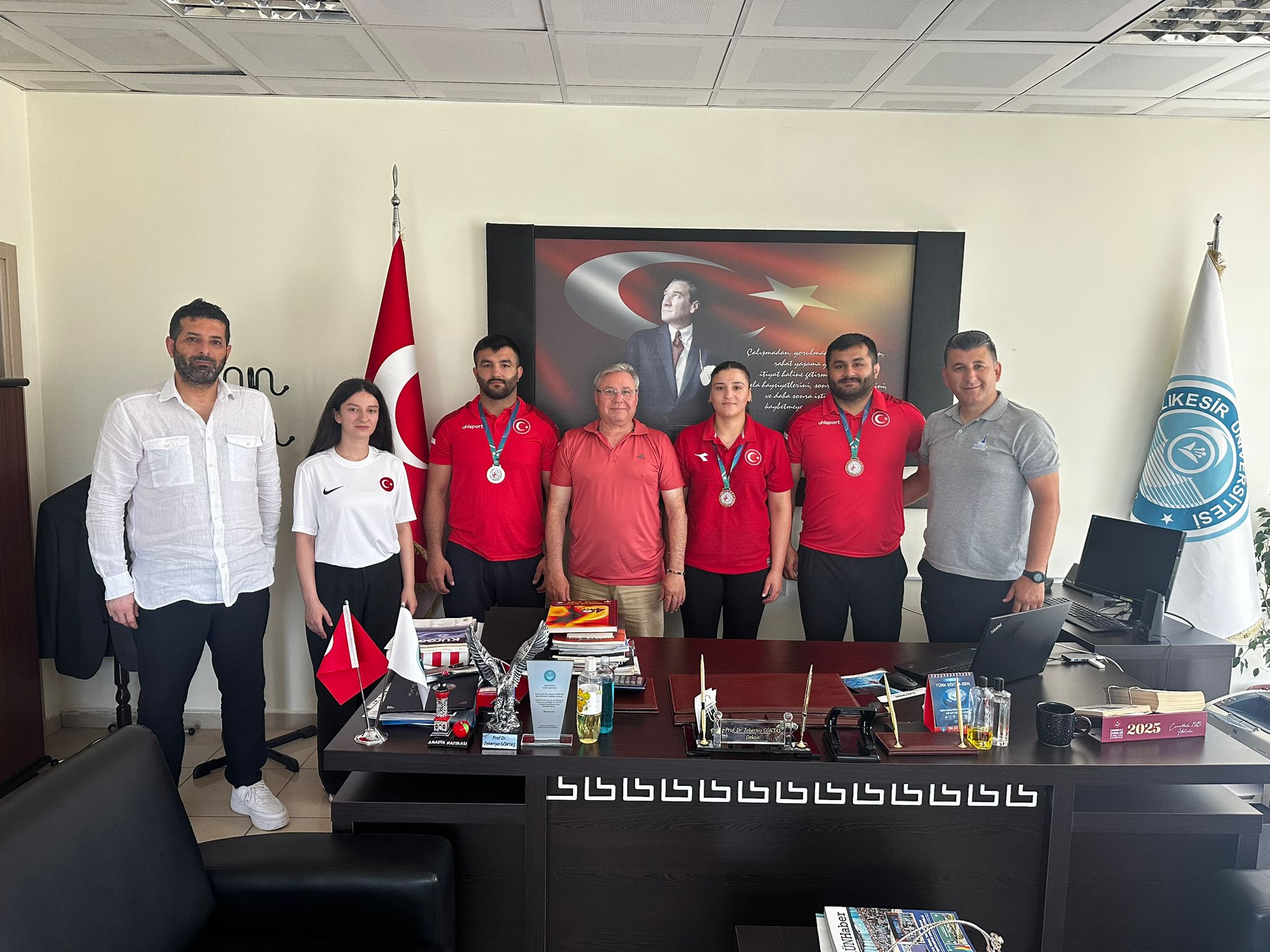 Kuraş Türkiye Şampiyonası'nda Balıkesir Üniversitesi Spor Bilimleri Fakültesi Rüzgârı