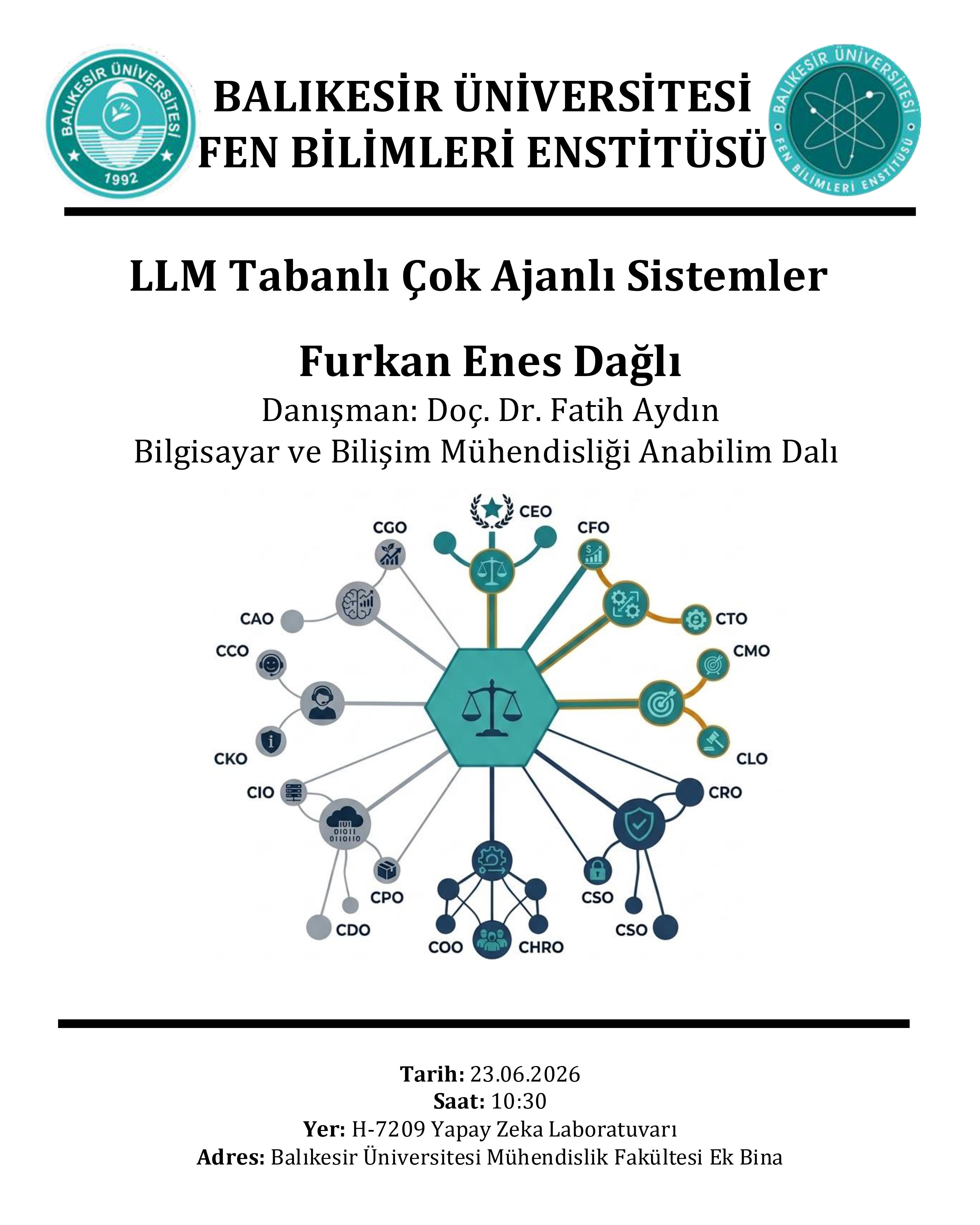 Yüksek Lisans Seminer Duyurusu 1