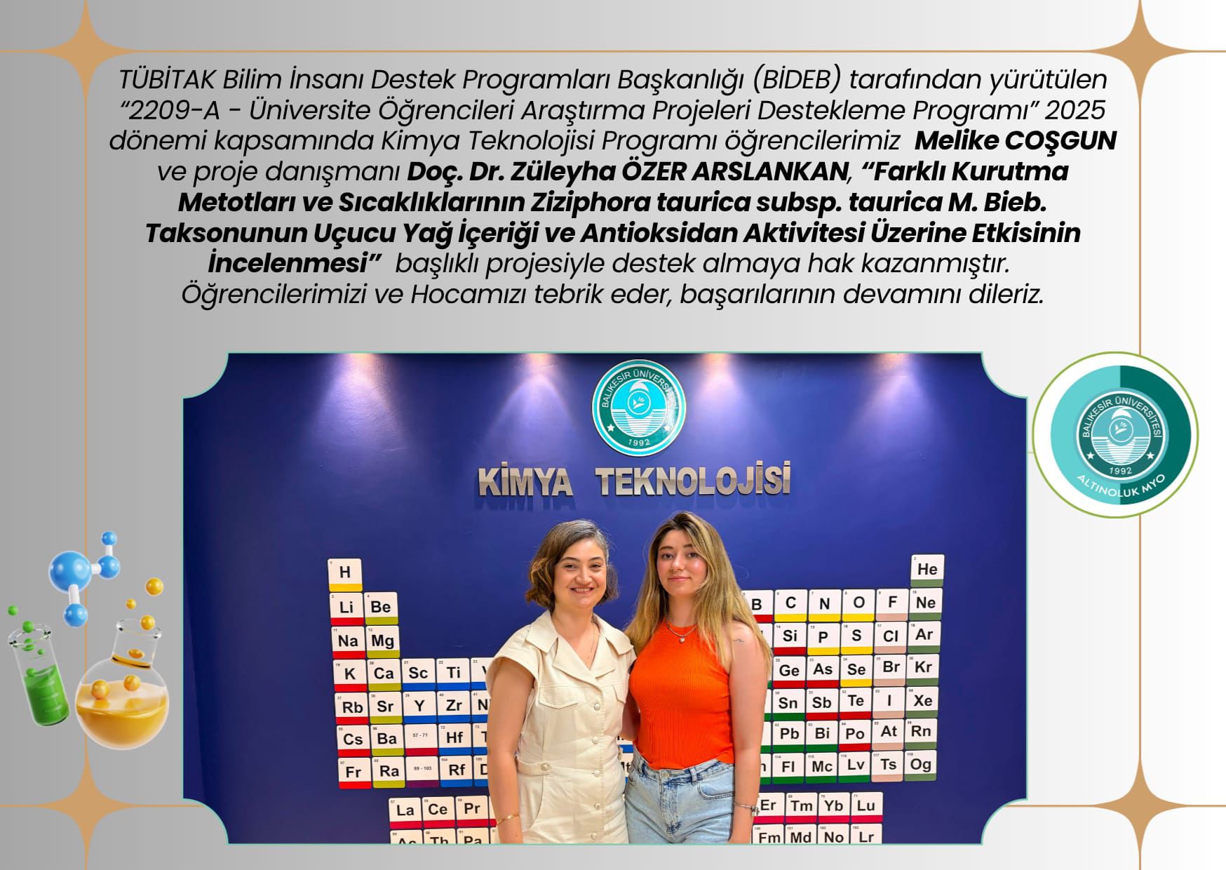 TÜBİTAK 2209-A Başarısı! 