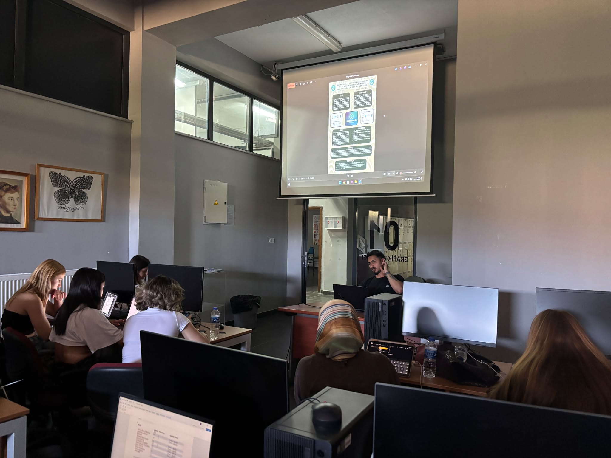 Our students presented their posters as part of the Research Methods in Design course.