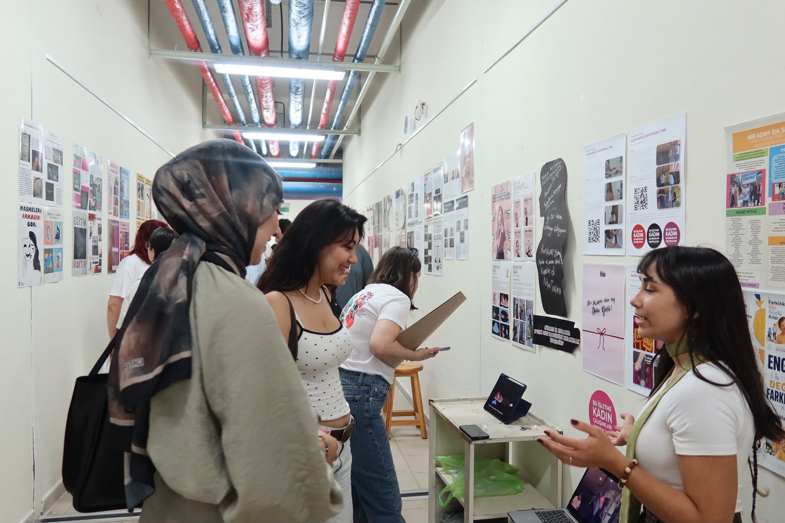 The "Social Awareness" Graphic Design Project Exhibition, prepared by our students under the supervision of Assoc. Prof. Dr. Öznur Işır, met with visitors. 18