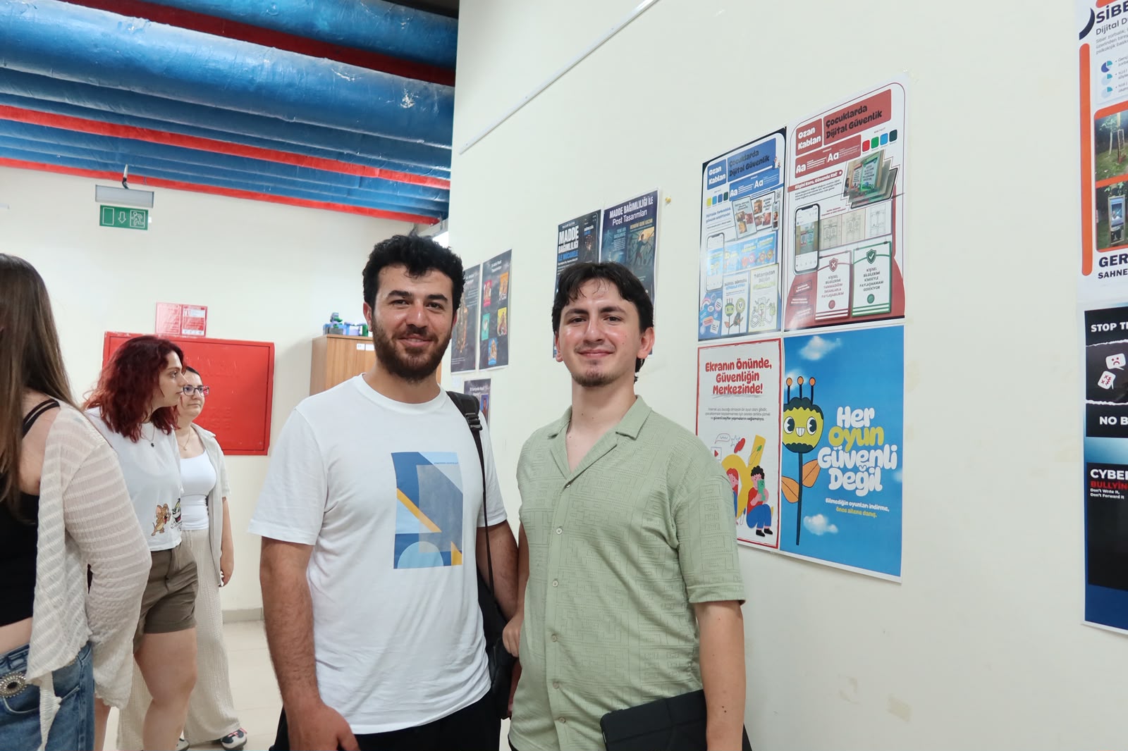 The "Social Awareness" Graphic Design Project Exhibition, prepared by our students under the supervision of Assoc. Prof. Dr. Öznur Işır, met with visitors. 16