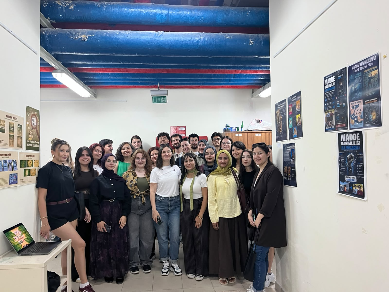 The "Social Awareness" Graphic Design Project Exhibition, prepared by our students under the supervision of Assoc. Prof. Dr. Öznur Işır, met with visitors.