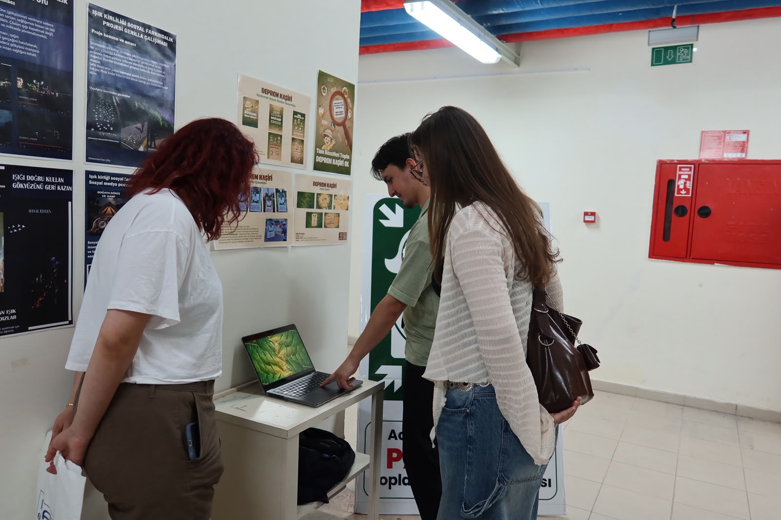 The "Social Awareness" Graphic Design Project Exhibition, prepared by our students under the supervision of Assoc. Prof. Dr. Öznur Işır, met with visitors. 13