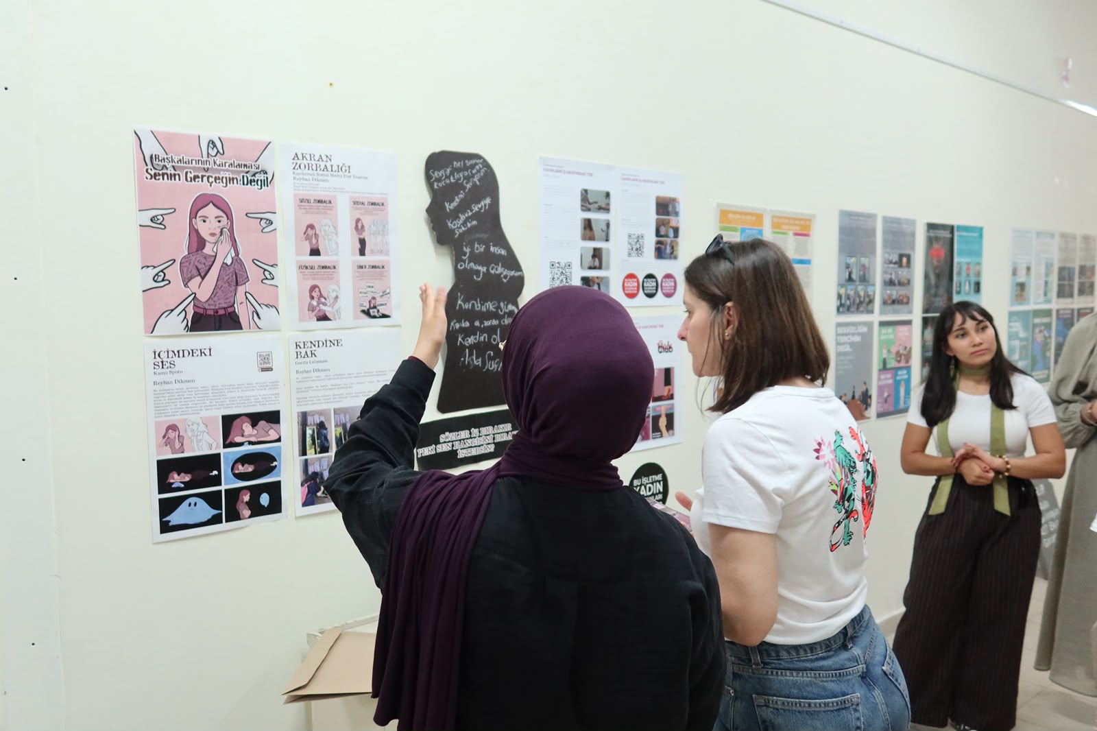 The "Social Awareness" Graphic Design Project Exhibition, prepared by our students under the supervision of Assoc. Prof. Dr. Öznur Işır, met with visitors. 11