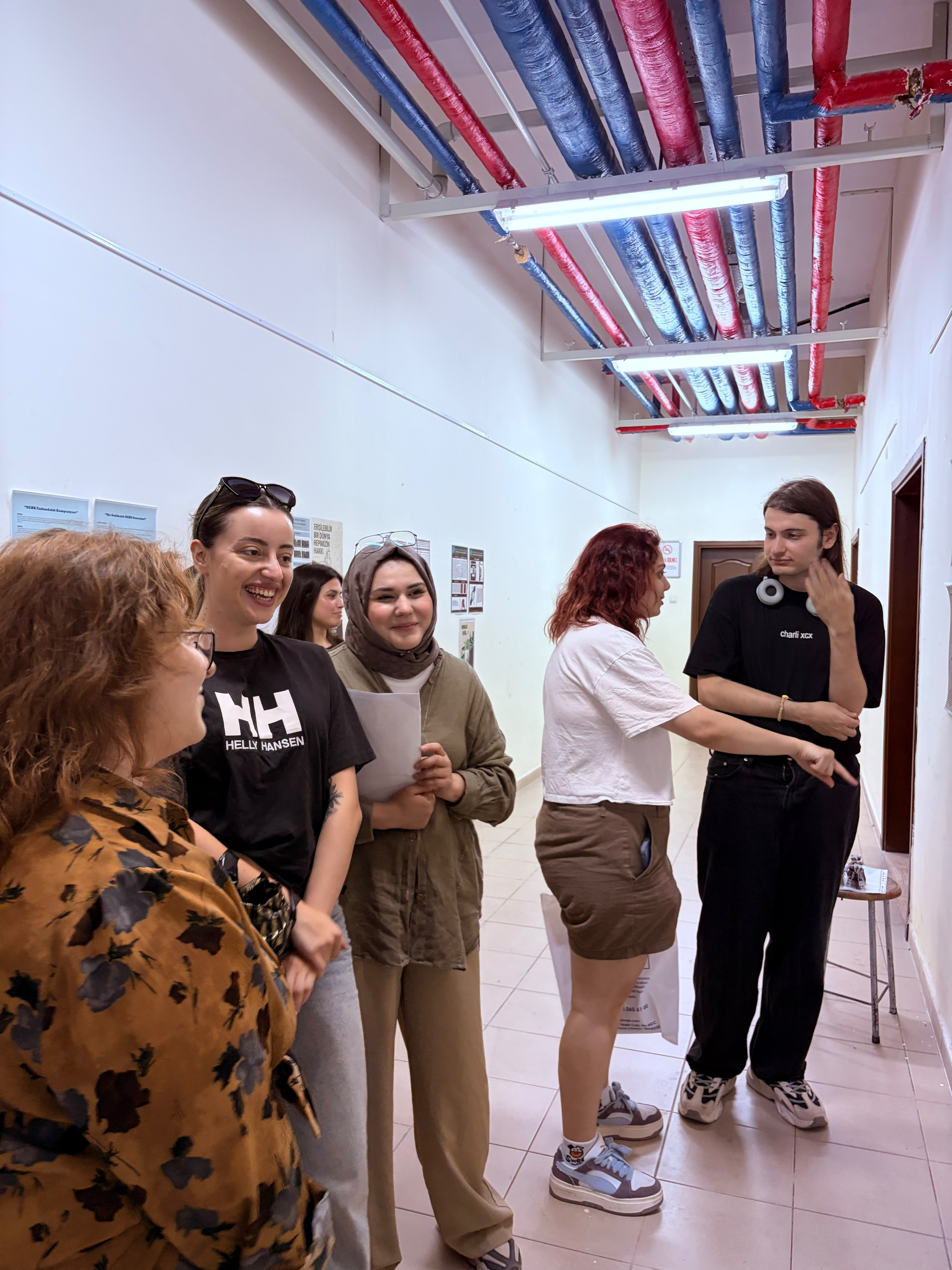 The "Social Awareness" Graphic Design Project Exhibition, prepared by our students under the supervision of Assoc. Prof. Dr. Öznur Işır, met with visitors. 10