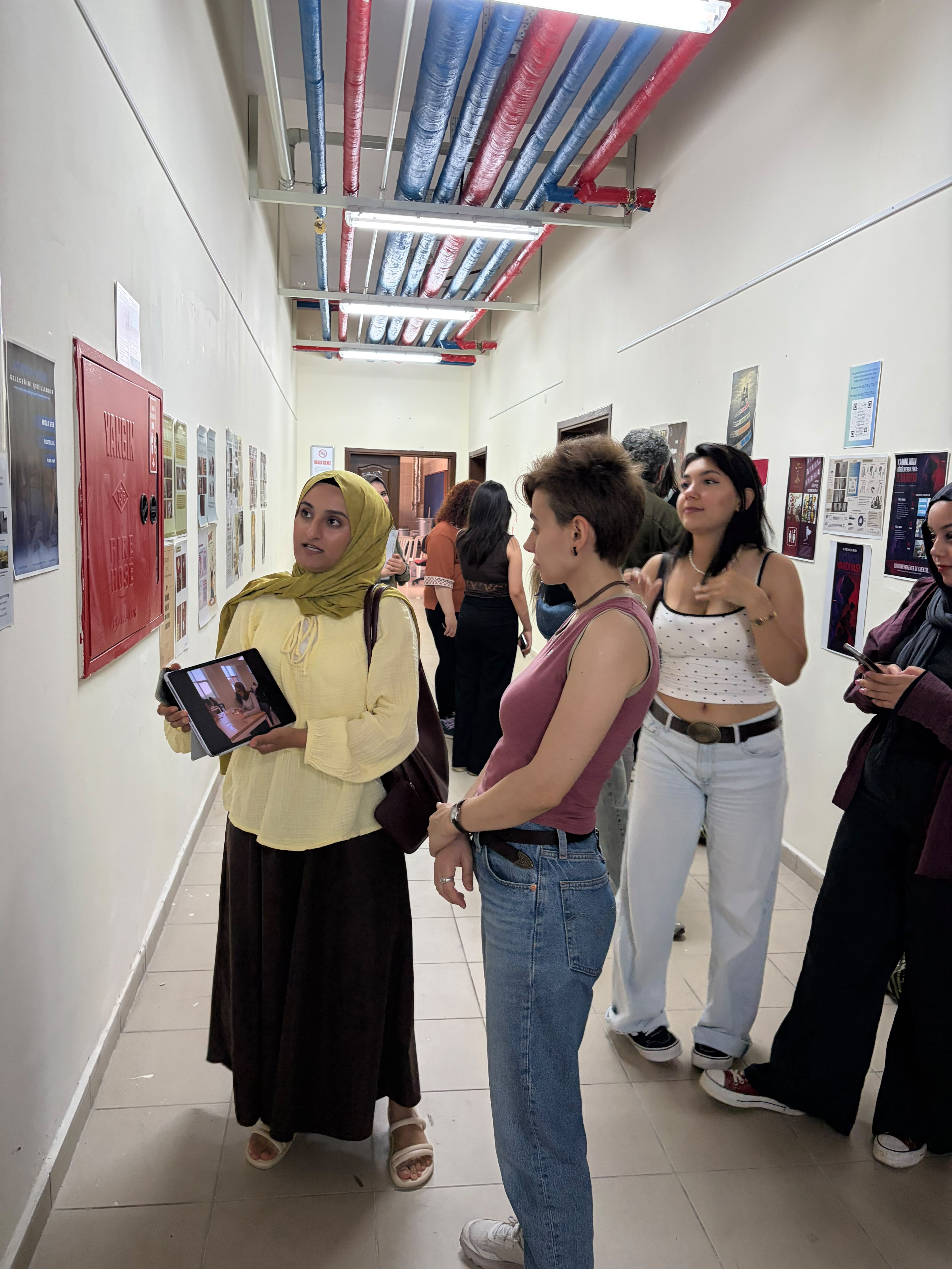 The "Social Awareness" Graphic Design Project Exhibition, prepared by our students under the supervision of Assoc. Prof. Dr. Öznur Işır, met with visitors. 7