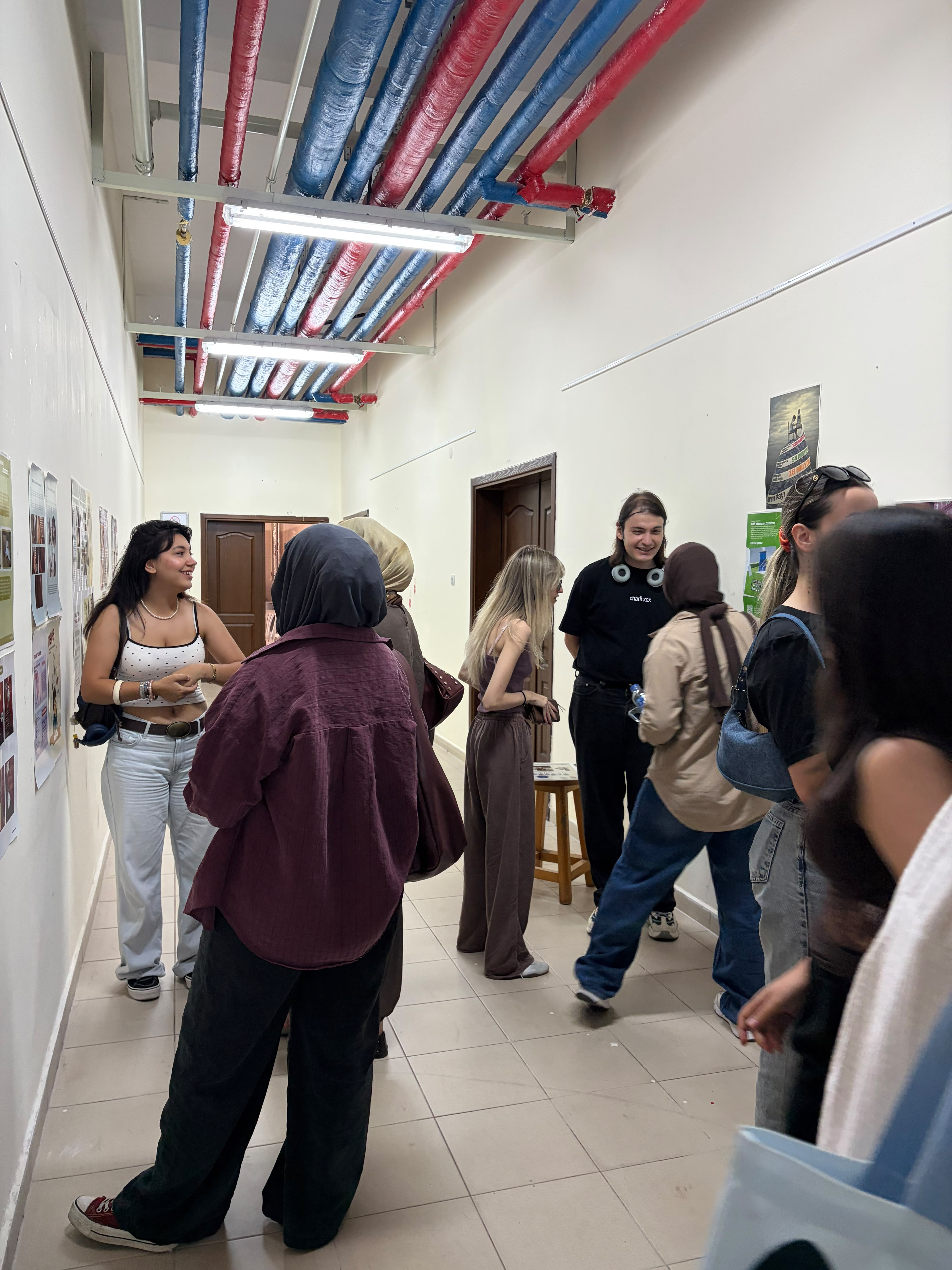 The "Social Awareness" Graphic Design Project Exhibition, prepared by our students under the supervision of Assoc. Prof. Dr. Öznur Işır, met with visitors. 3