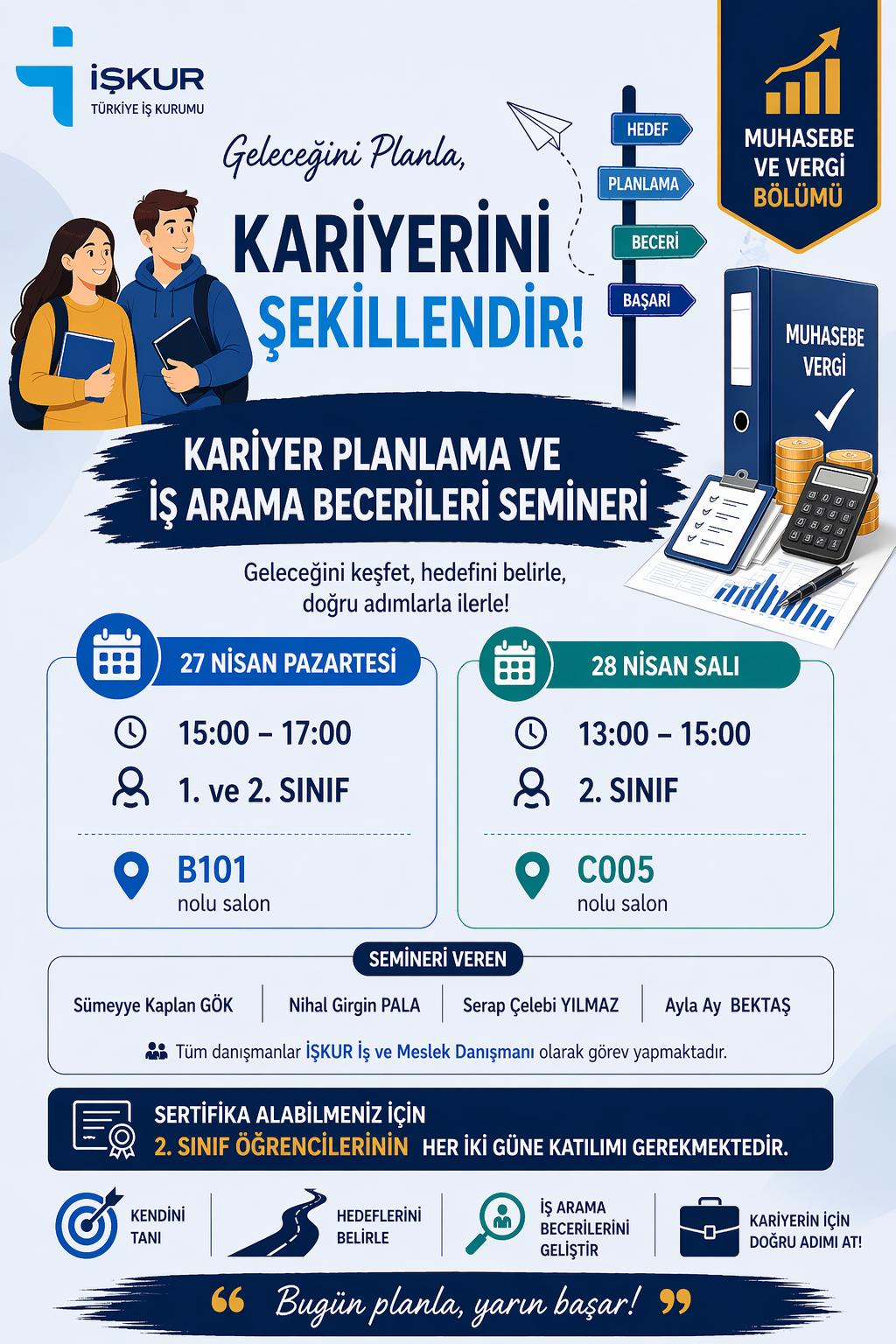 Kariyer Planlama ve İş Arama Becerileri Semineri Düzenlendi