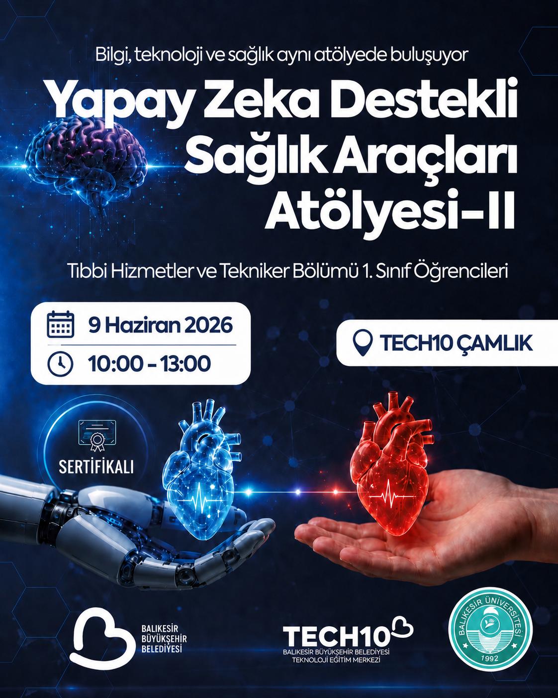 Yapay Zekâ Destekli Sağlık Araçları Atölyesi-II Gerçekleştirildi