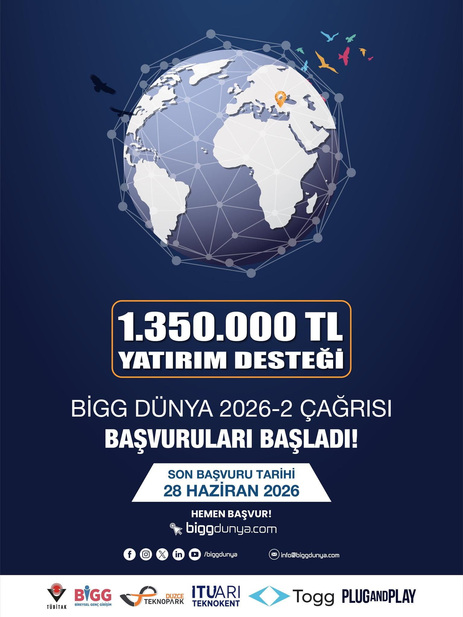 TÜBİTAK 1812 BİGG DÜNYA 2026/2.Dönem 1