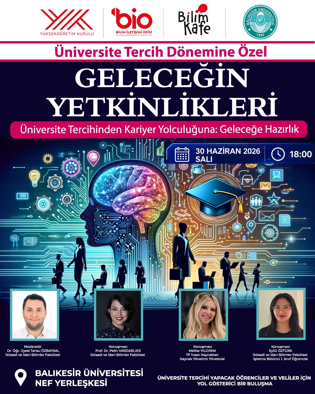 Balıkesir Üniversitesi Bilim Kafe Buluşmaları “Geleceğin Yetkinlikleri” 1