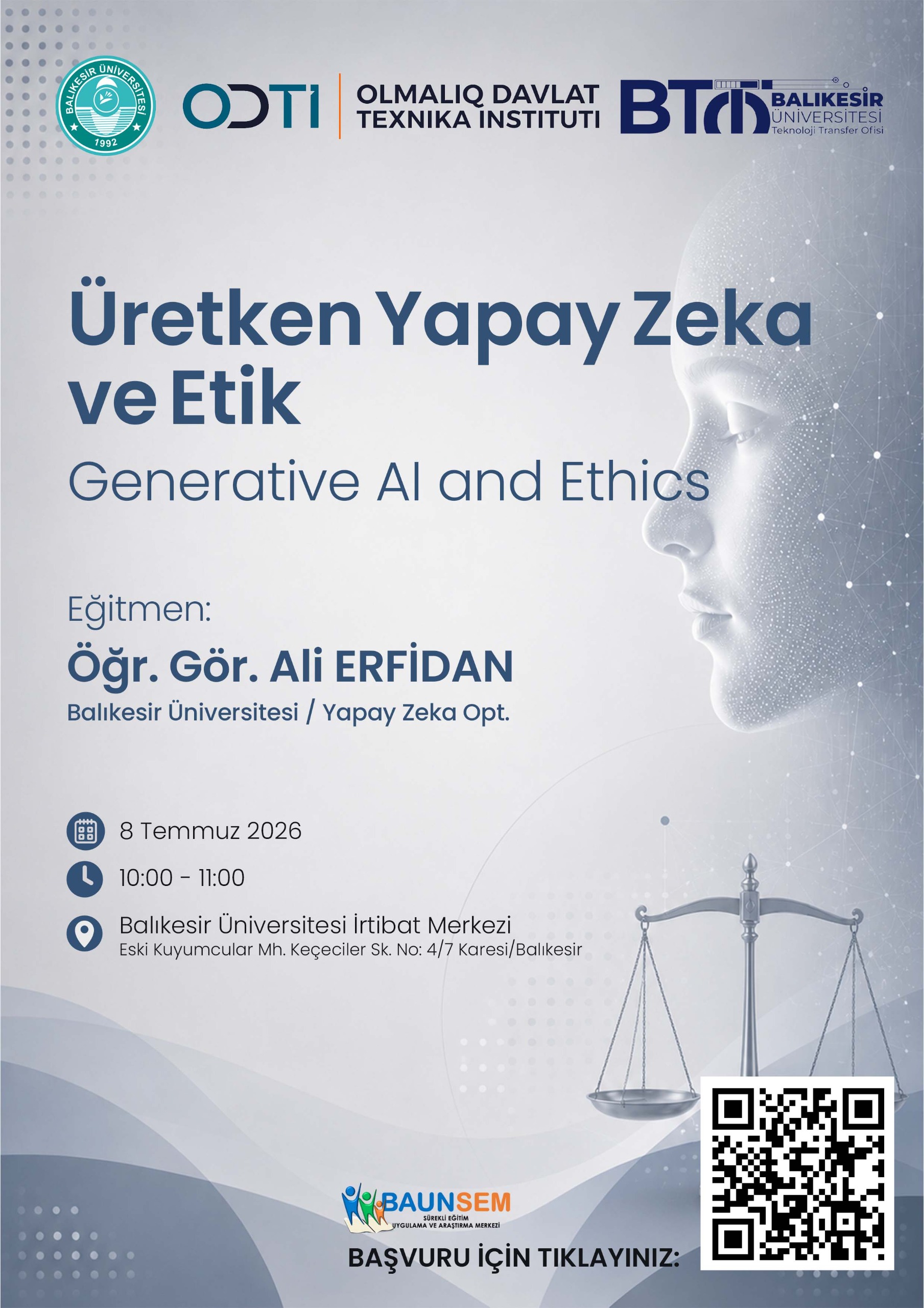 "Üretken Yapay Zeka ve Etik" Eğitimi - 1 1