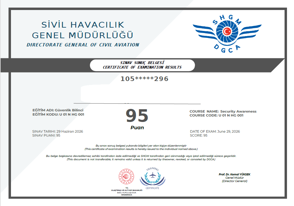 Edremit SHYO nun EKS Yetkinliği, Öğrencilerin Havalimanı Staj Sürecine Güçlü Katkı Sağladı