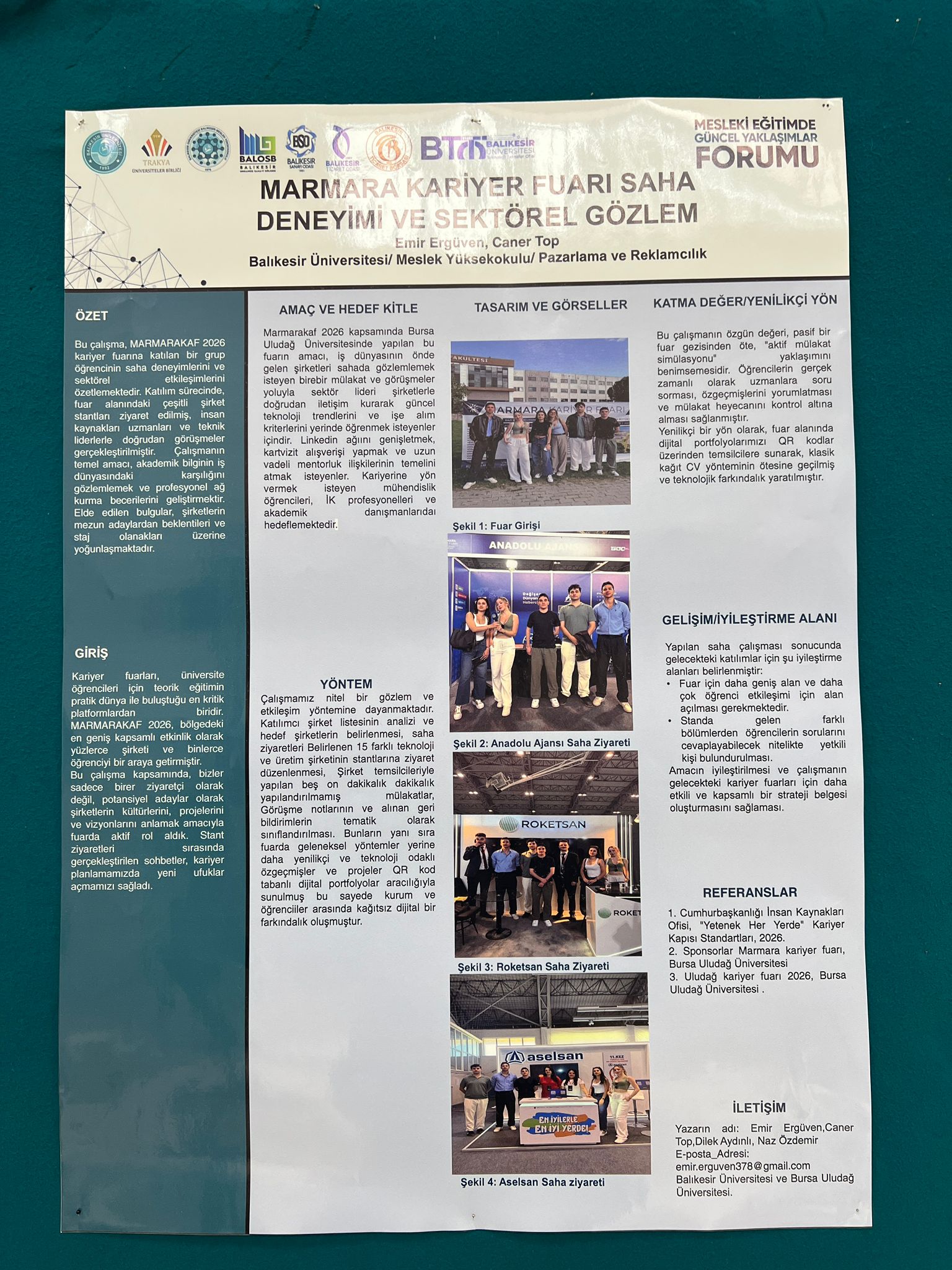 Marketing and Advertising Department Students Contribute to the Forum with Poster Presentations 10