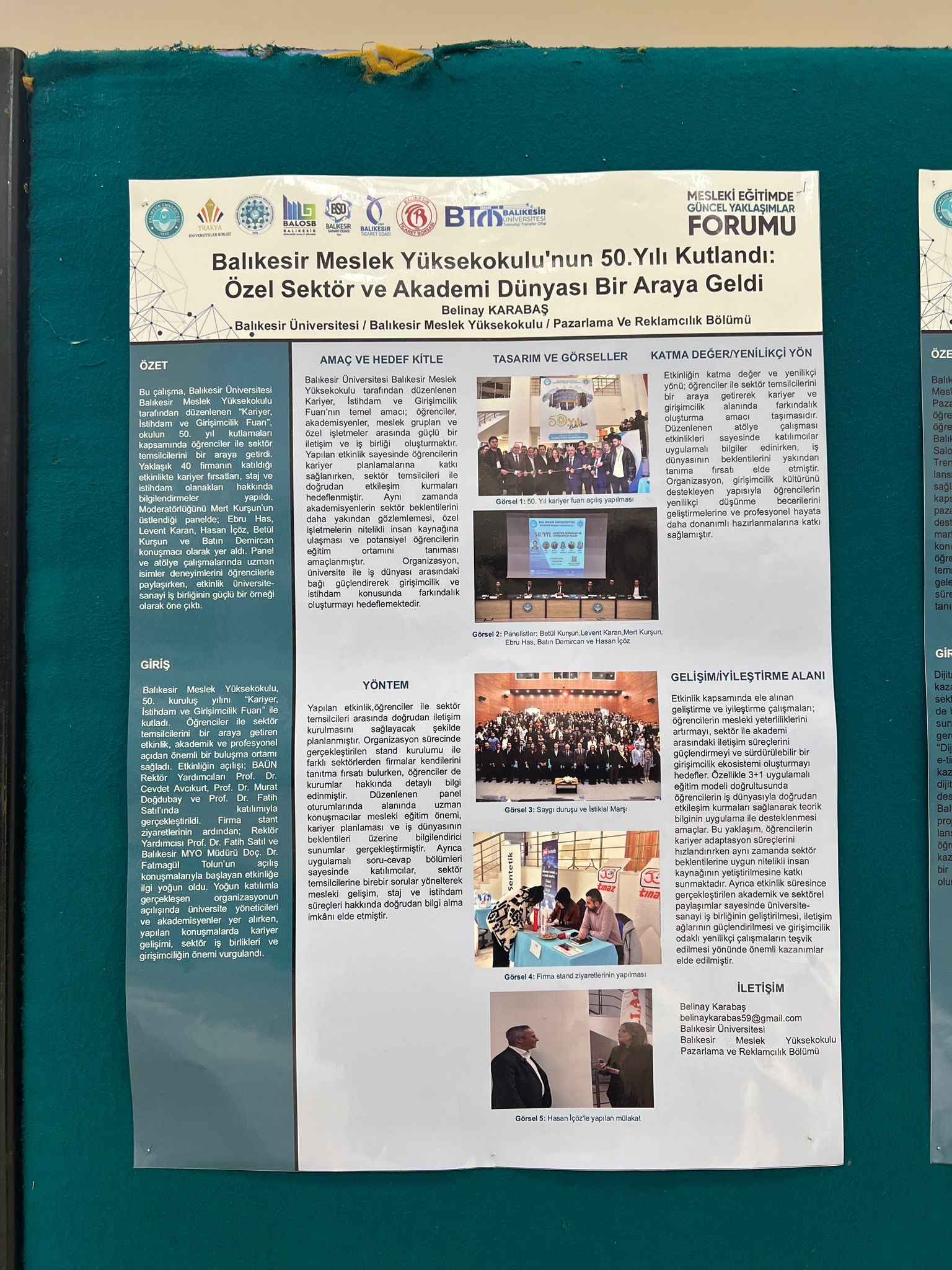 Marketing and Advertising Department Students Contribute to the Forum with Poster Presentations 9