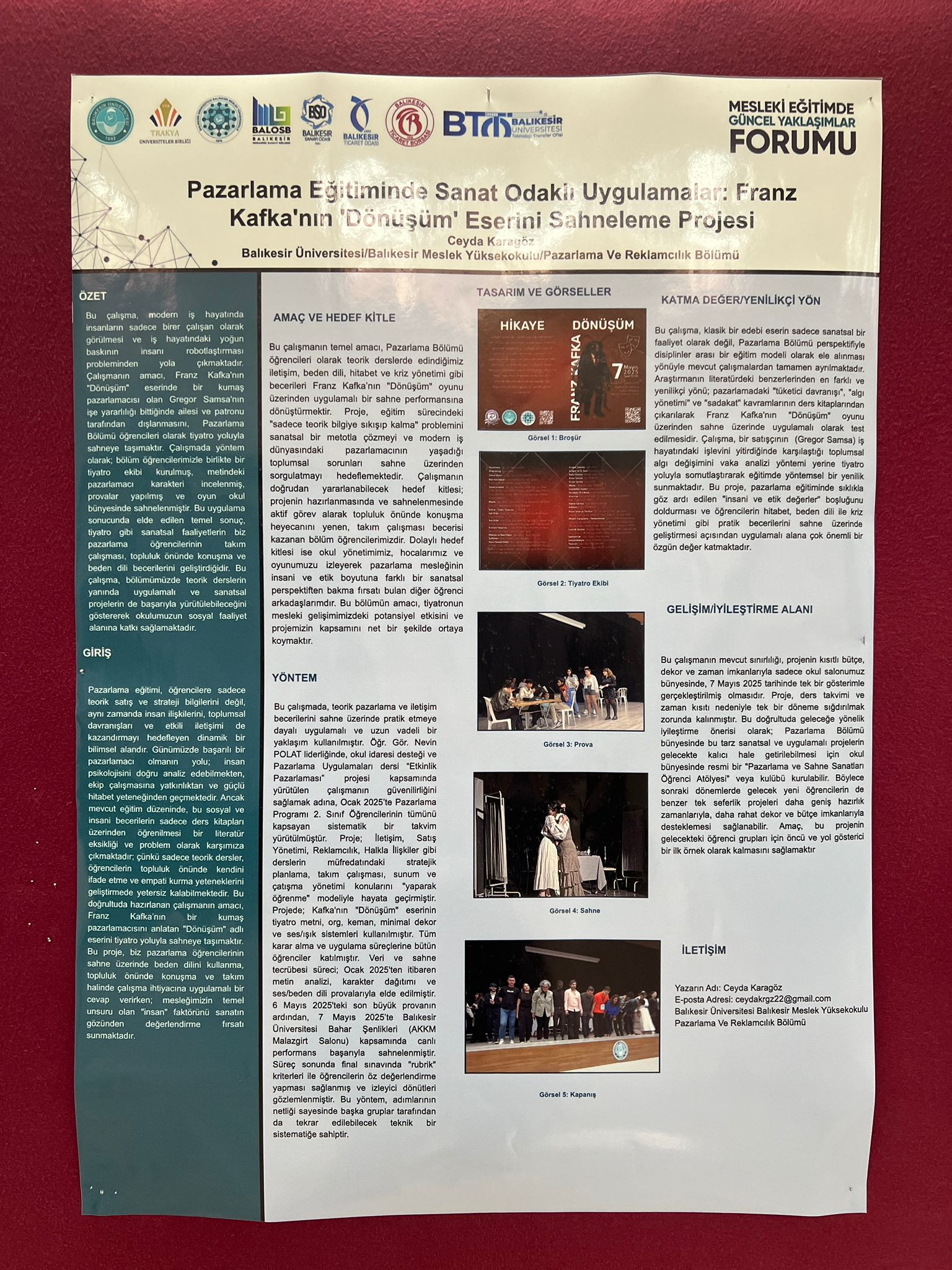 Marketing and Advertising Department Students Contribute to the Forum with Poster Presentations 8