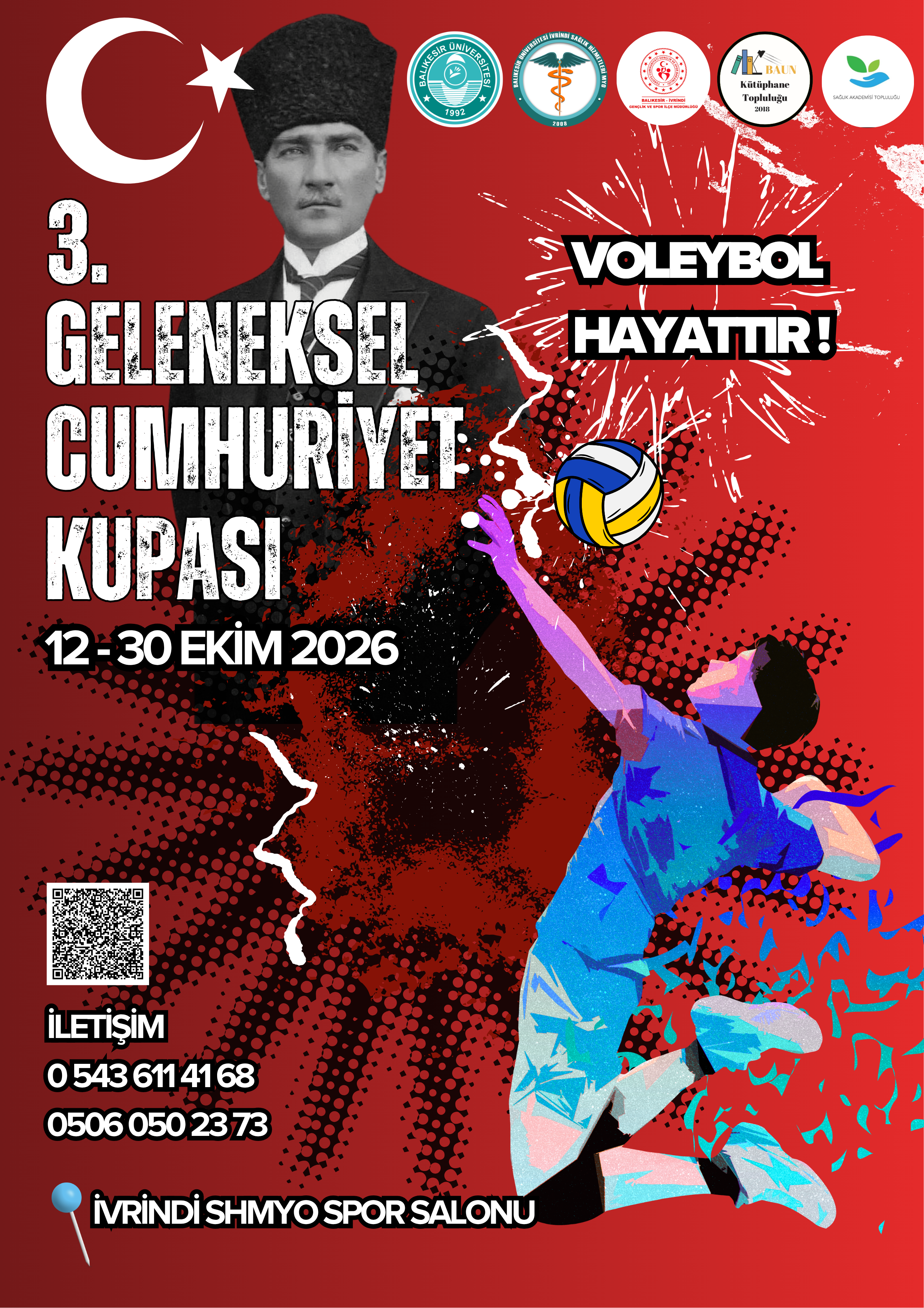 3. Geleneksel Cumhuriyet Kupası Voleybol Turnuvası Başlıyor! 