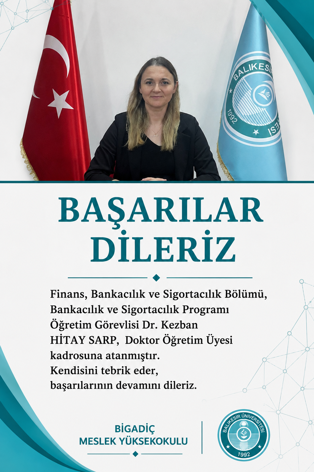 Başarılar Dileriz.