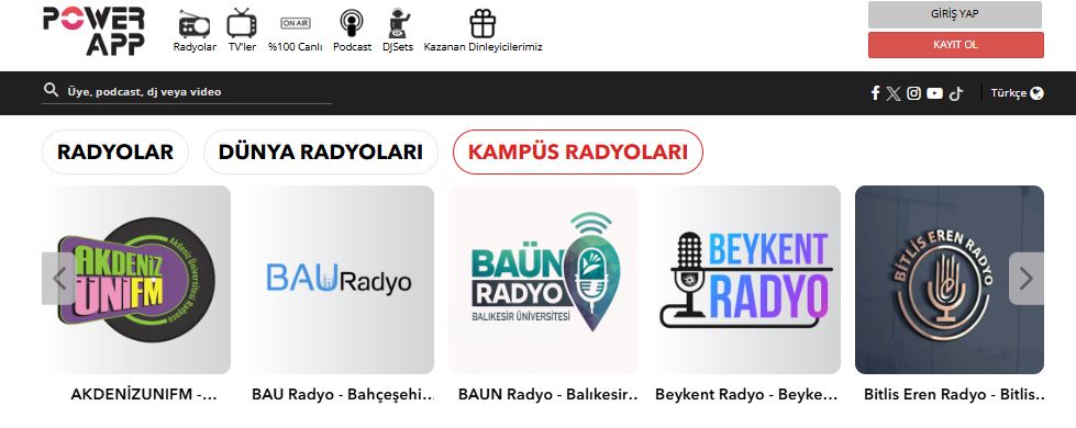 BAUN RADYO POWERAPP DA YAYINDA 1