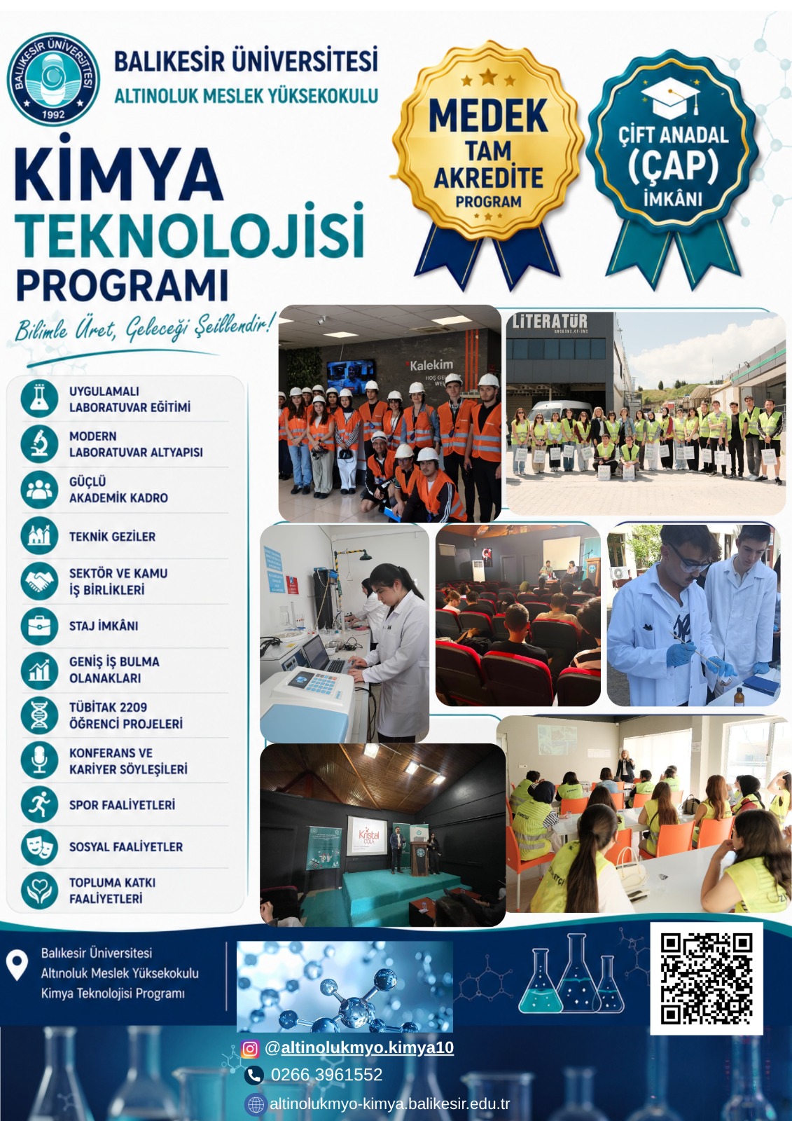 Geleceğini Kimya ile Şekillendir: Balıkesir Üniversitesi Kimya Teknolojisi Programı Seni Bekliyor