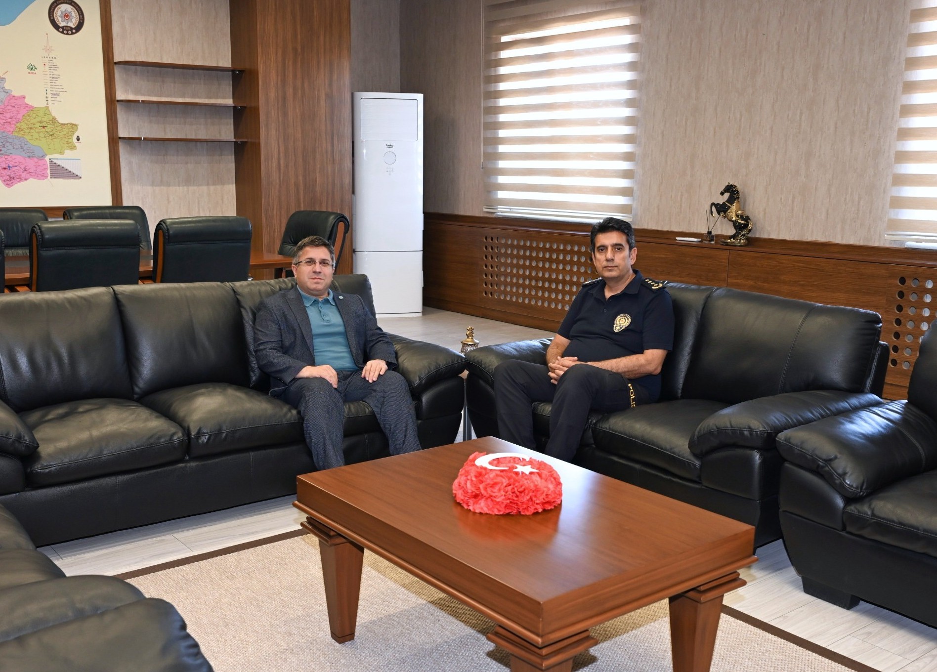 Rektör Oğurlu’dan, İl Emniyet Müdürü Şükrü Yaman'a Ziyaret