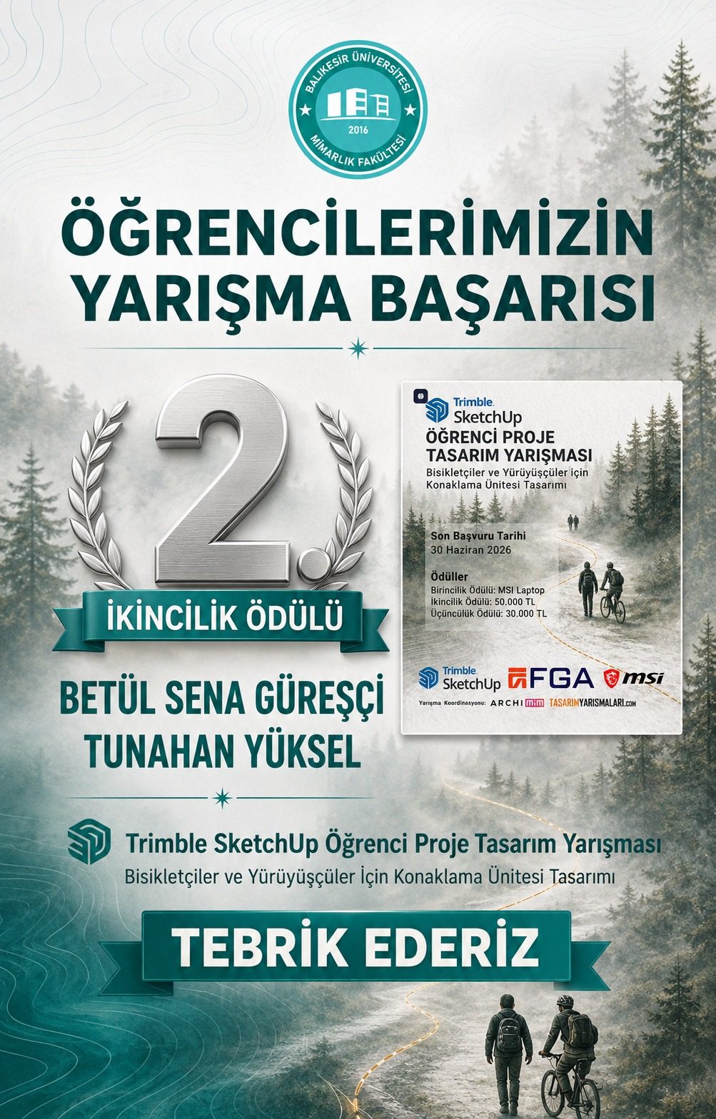 Öğrencilerimizin Yarışma Başarısı