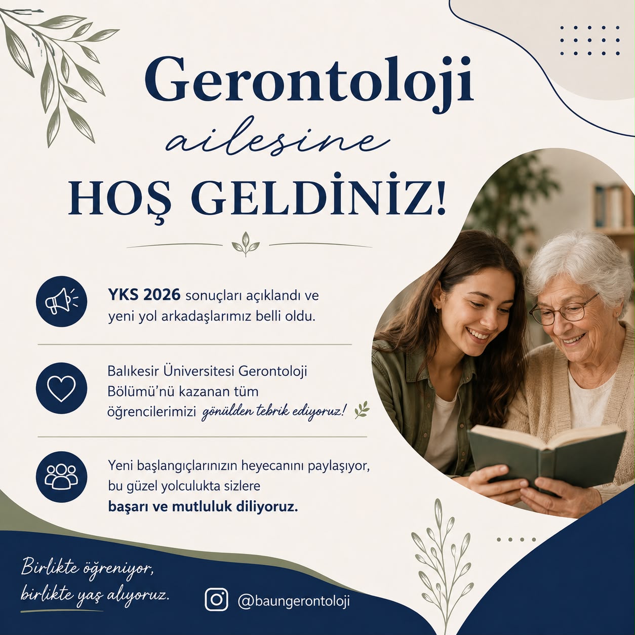 Gerontoloji Ailesine Hoş Geldiniz!