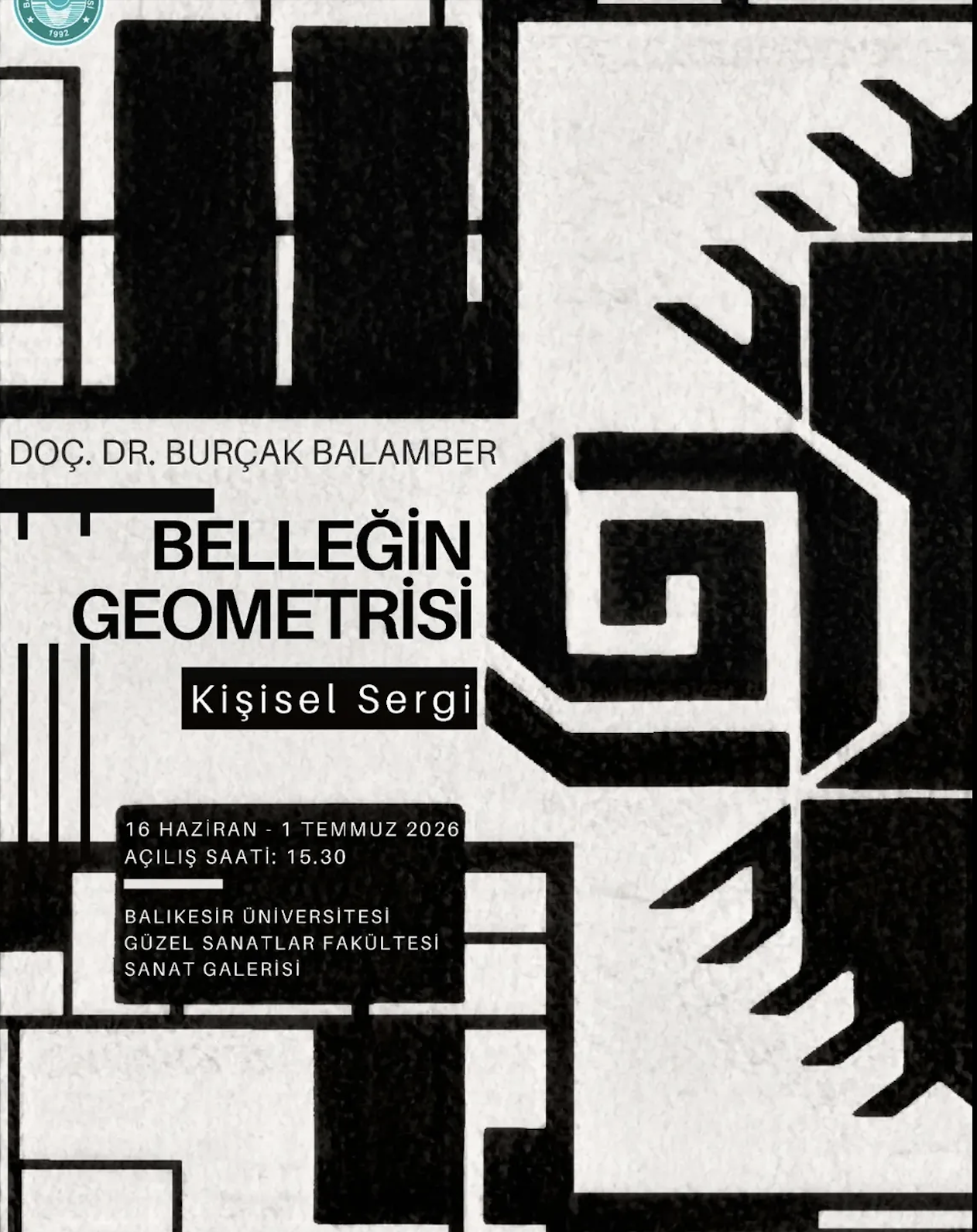 Baskı Sanatları Bölüm Başkanı Doç. Dr. Burçak Balamber’in “Belleğin Geometrisi” Sergisi Sanatseverlerle Buluştu 5