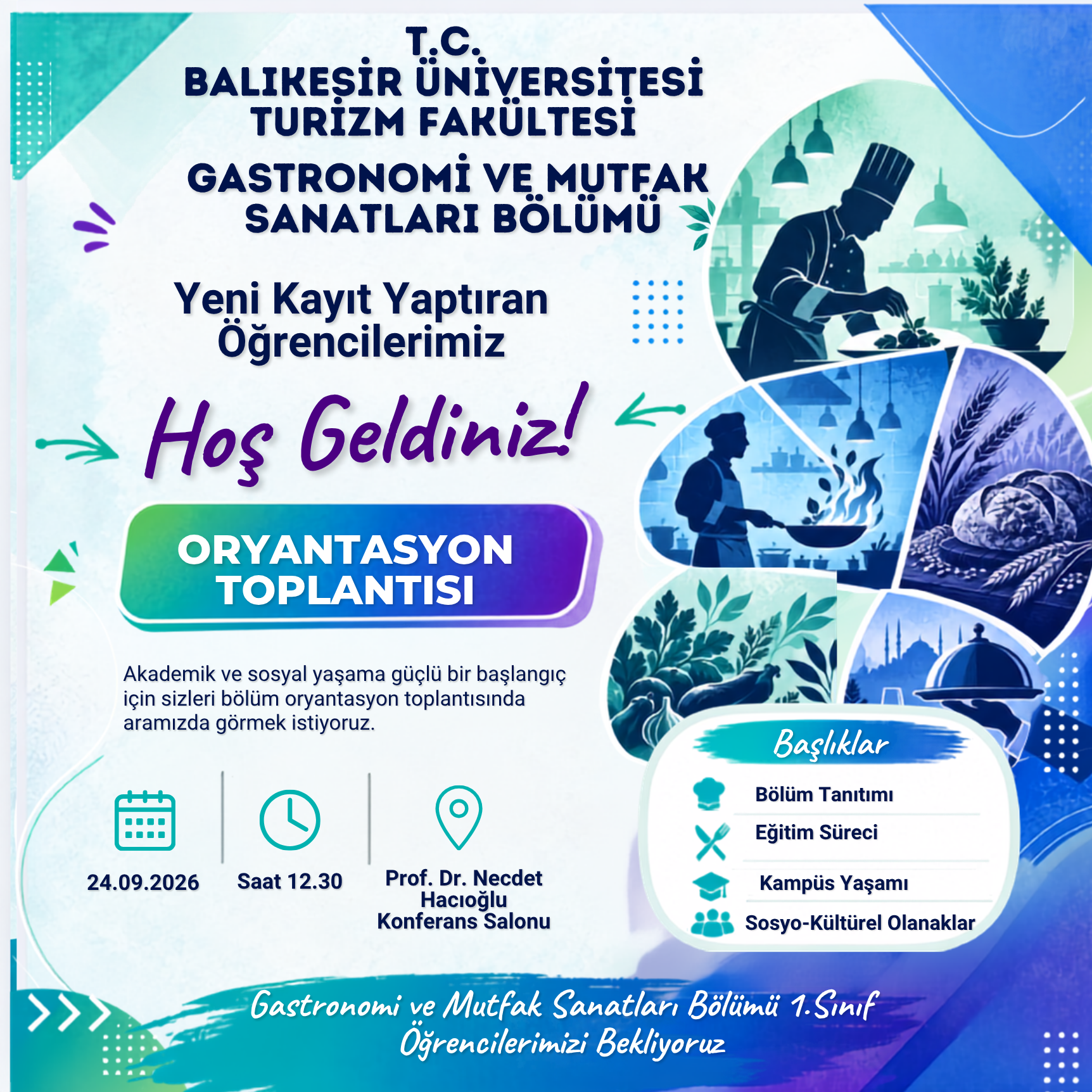 🎓 Turizm Fakültesi ailesine hoş geldiniz! 1