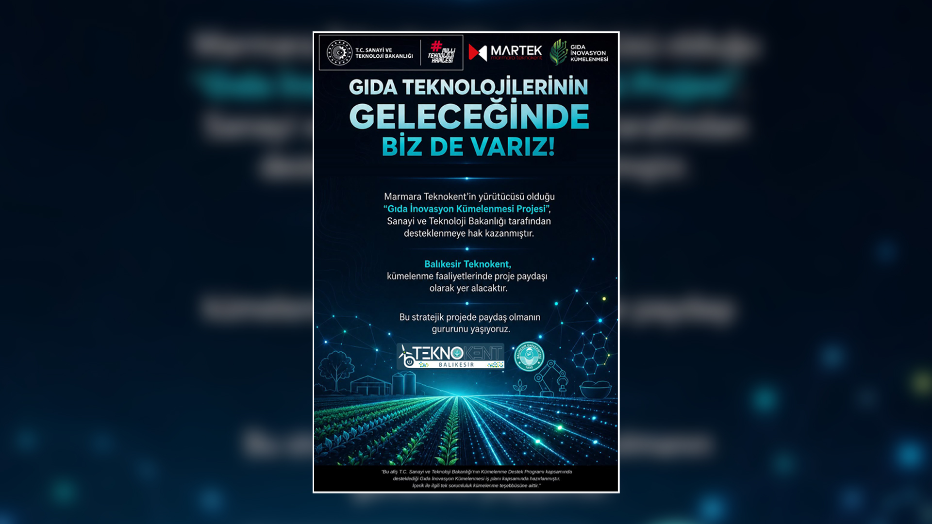 Gıda Teknolojilerinin Geleceğinde BAÜN Teknokent de Var