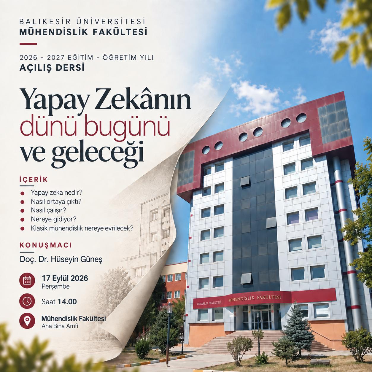 2026-2027 Eğitim Öğretim Yılı Açılış Dersi