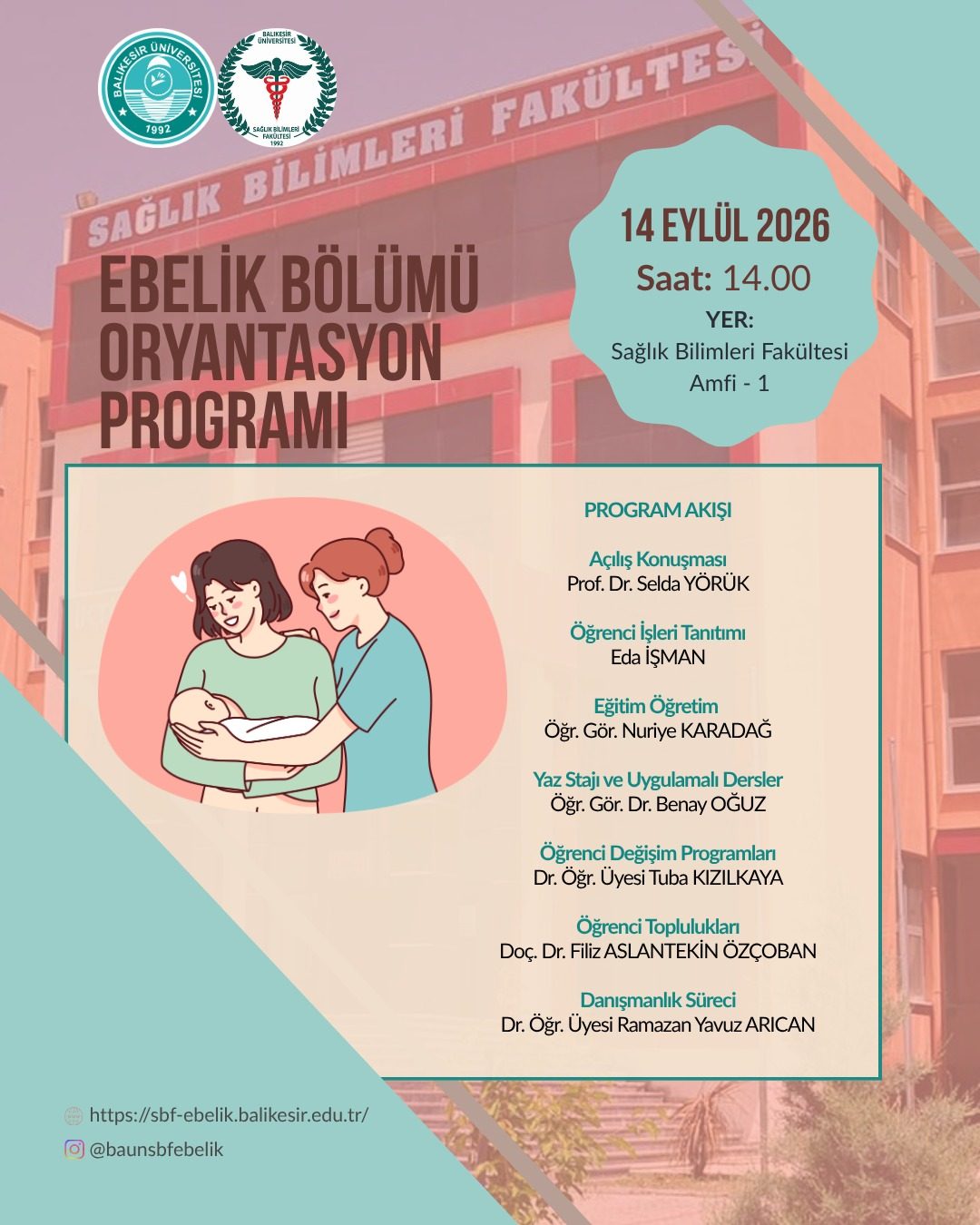 Ebelik Bölümü 2026-2027 Eğitim-Öğretim Yılı Oryantasyon Programı Gerçekleştirildi 1