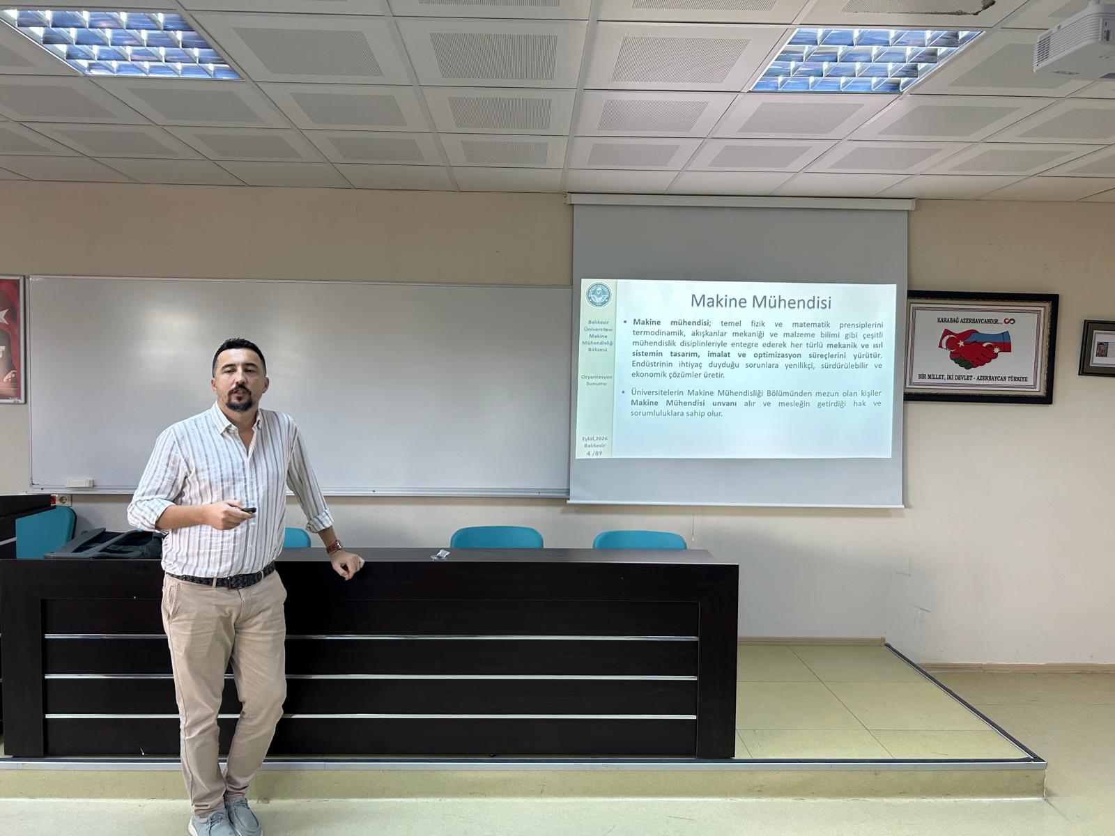 2026-2027 Eğitim-Öğretim Yılı Makine Mühendisliği Bölüm Oryantasyonu 1