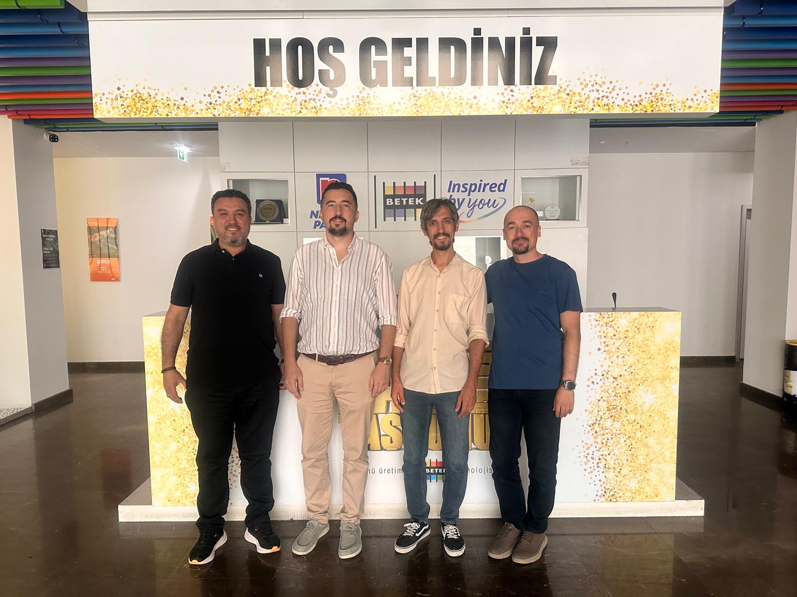 Makine Mühendisliği Bölüm Başkan Yardımcıları Doç. Dr. İsmail Caner ve Dr. Öğr. Üyesi Veli Gökhan DEMİR, Betek Boya ve Kimya Sanayi A.Ş.’ye ziyarette bulundular. 2