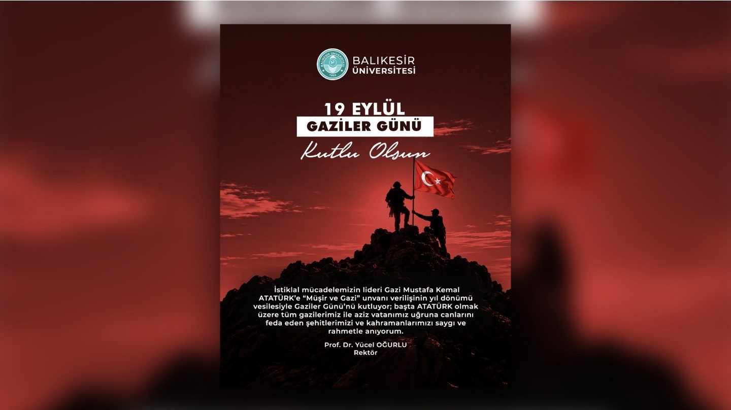 Rektörümüz Prof. Dr. Yücel Oğurlu'nun mesajı