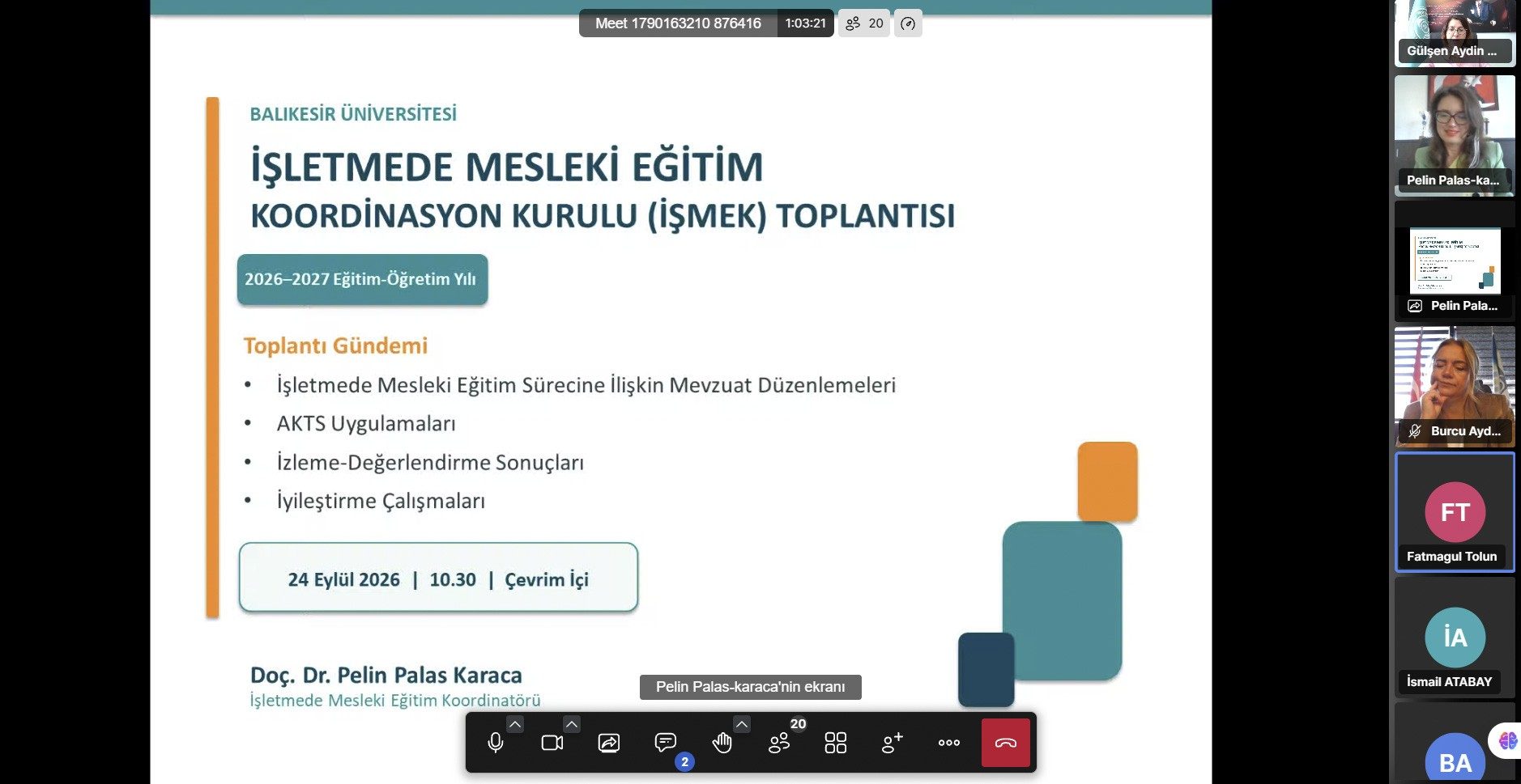İŞMEK Toplantısı Gerçekleştirildi